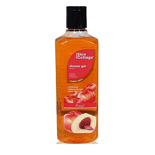 Skin Cottage Peach Shower Gel 400ml - Hydrating & Refreshing Body Wash for Dry & Sensitive Skin - Perfect for Daily Shower & Spa Relaxation