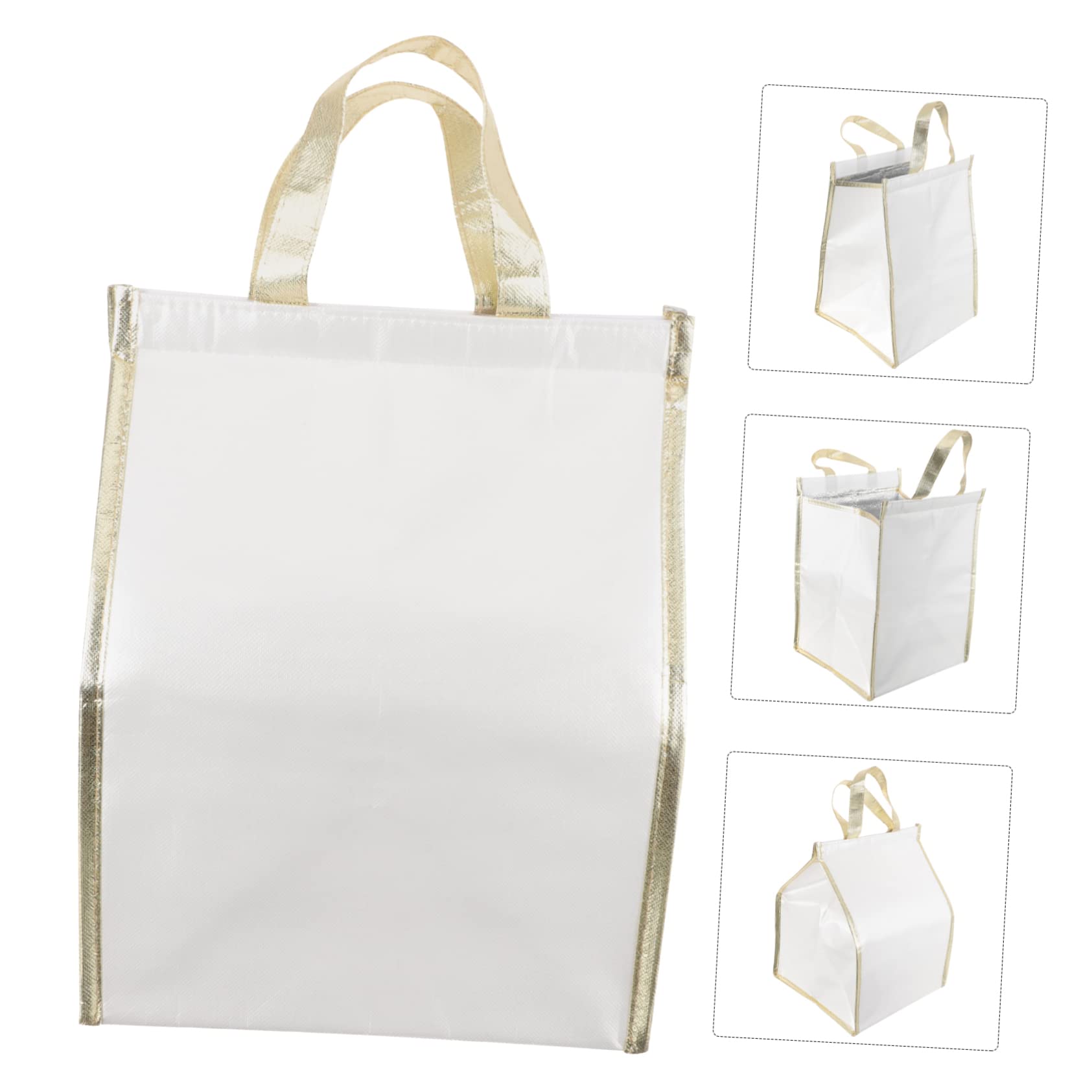 Abaodam Insulated Grocery Shopping Bags - Reusable Cooler Tote for Food, Drinks & Picnic - Portable Cake Carrier & Stand for Parties, BBQs & Outdoor Events