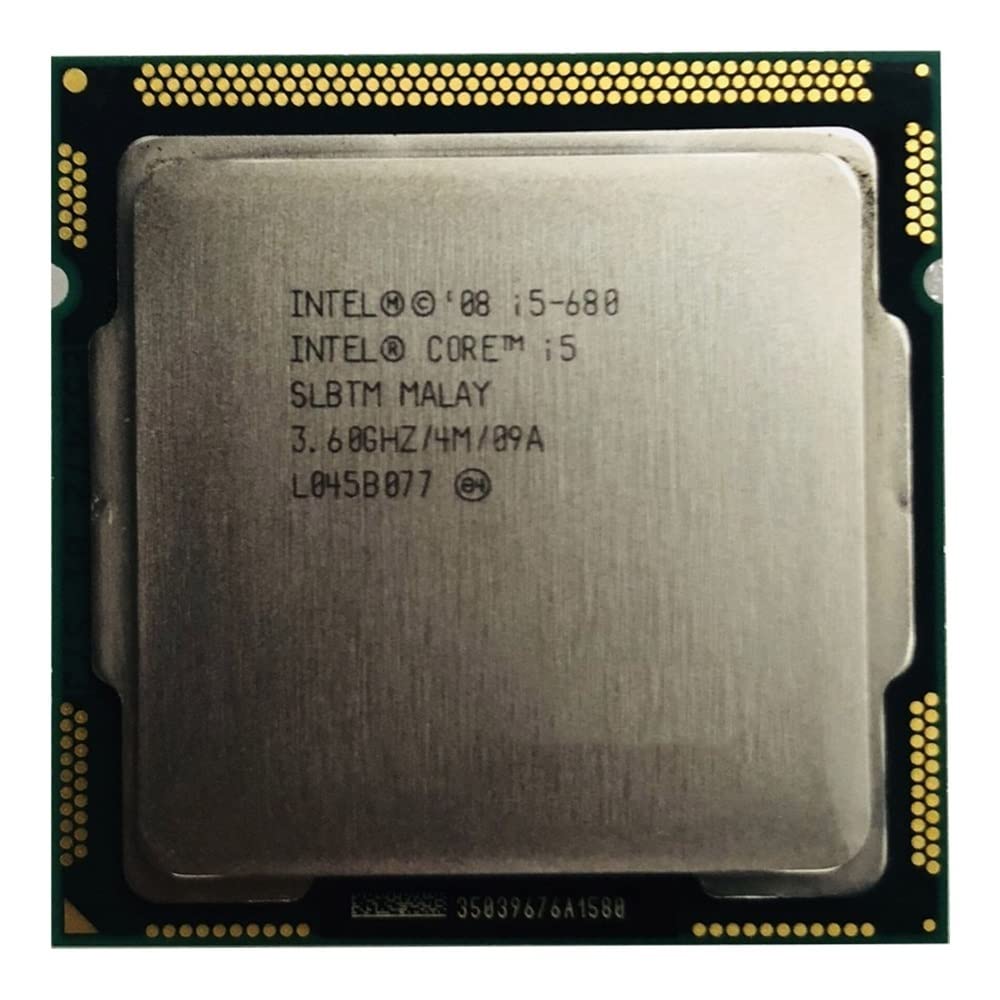 Intel Core i5-680 3.6GHz Dual-Core Processor 4MB Cache 73W LGA 1156 - High Performance CPU for Gaming PC, Workstation & Home Office Computers