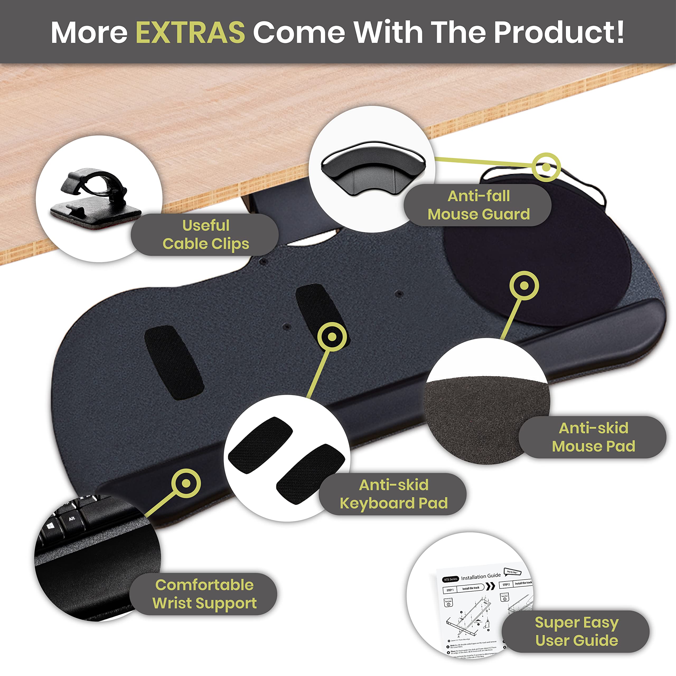 Ergonomic Under Desk Keyboard Tray - 27