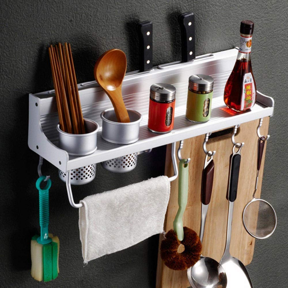 Multifunctional Wall Spice Rack - Expandable Kitchen Shelf Organizer for Spices, Jars & Small Items | Perfect for Pantry, Cabinet & Countertop Storage