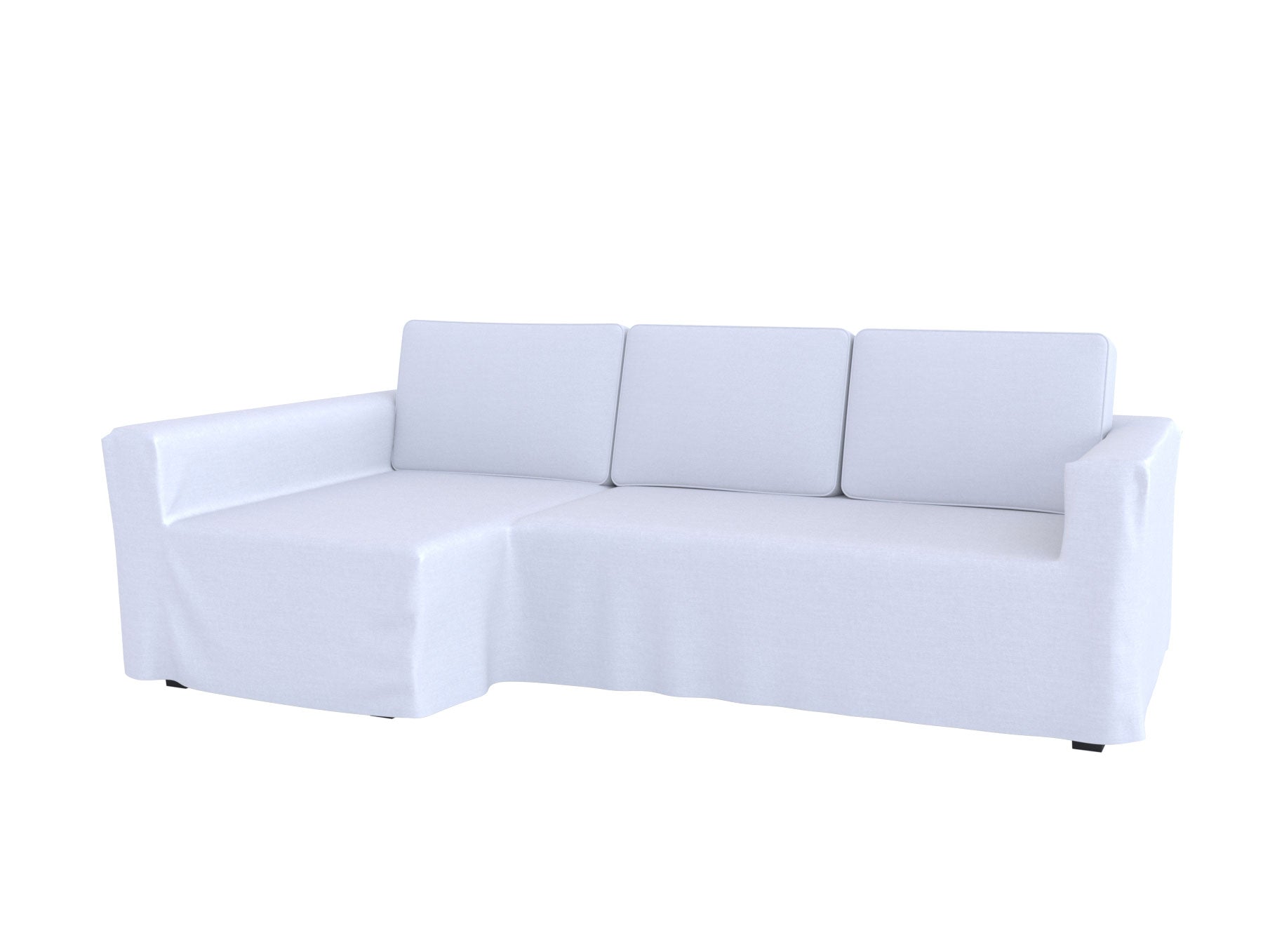 Manstad Corner Sofa Bed Cover - Loose Fit Right Section Slipcover - Stretchable Furniture Protector for Living Room, Bedroom & Guest Room
