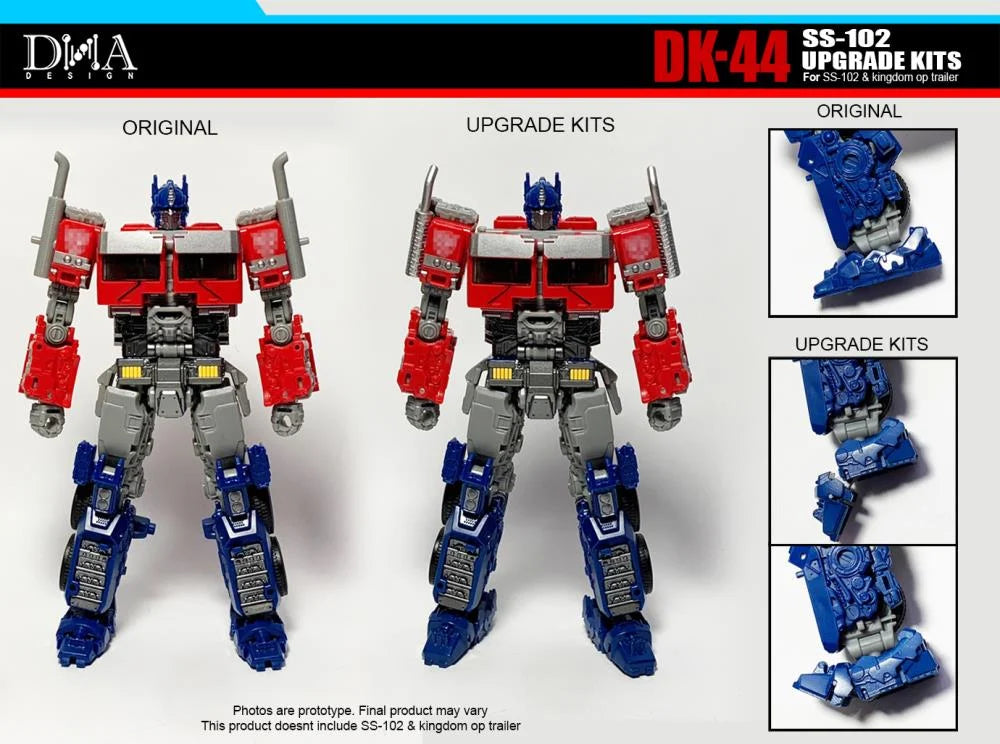 DNA Design DK 44 Upgrade Kit for Transformers Studio Series SS 102 Optimus Prime - Enhance Your Collectible Figure with Premium Accessories for Display & Photography