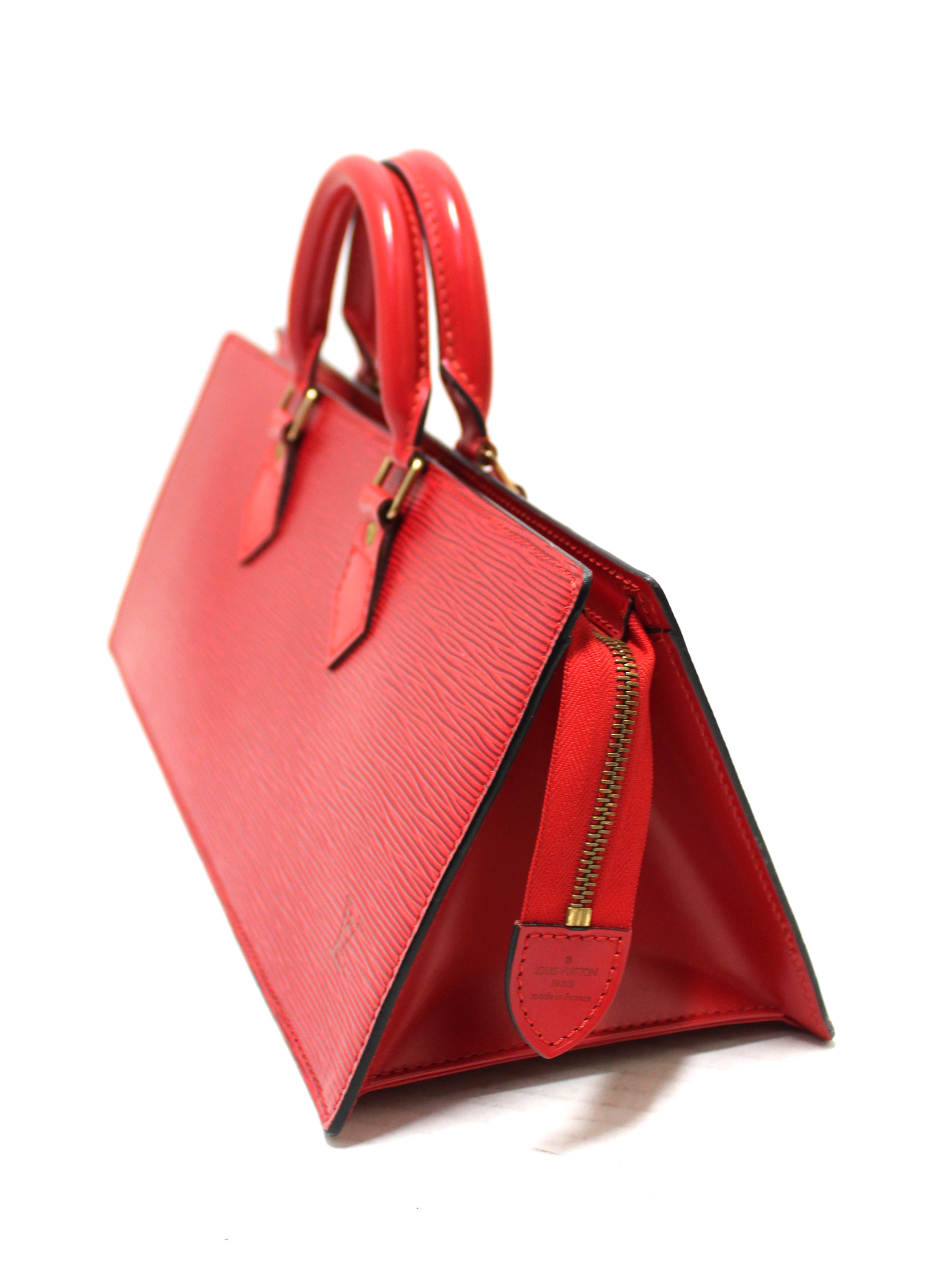 Authentic Louis Vuitton Epi Leather Red Triangle Crossbody Bag for Women | Luxury Designer Handbag for Parties, Travel & Everyday Use