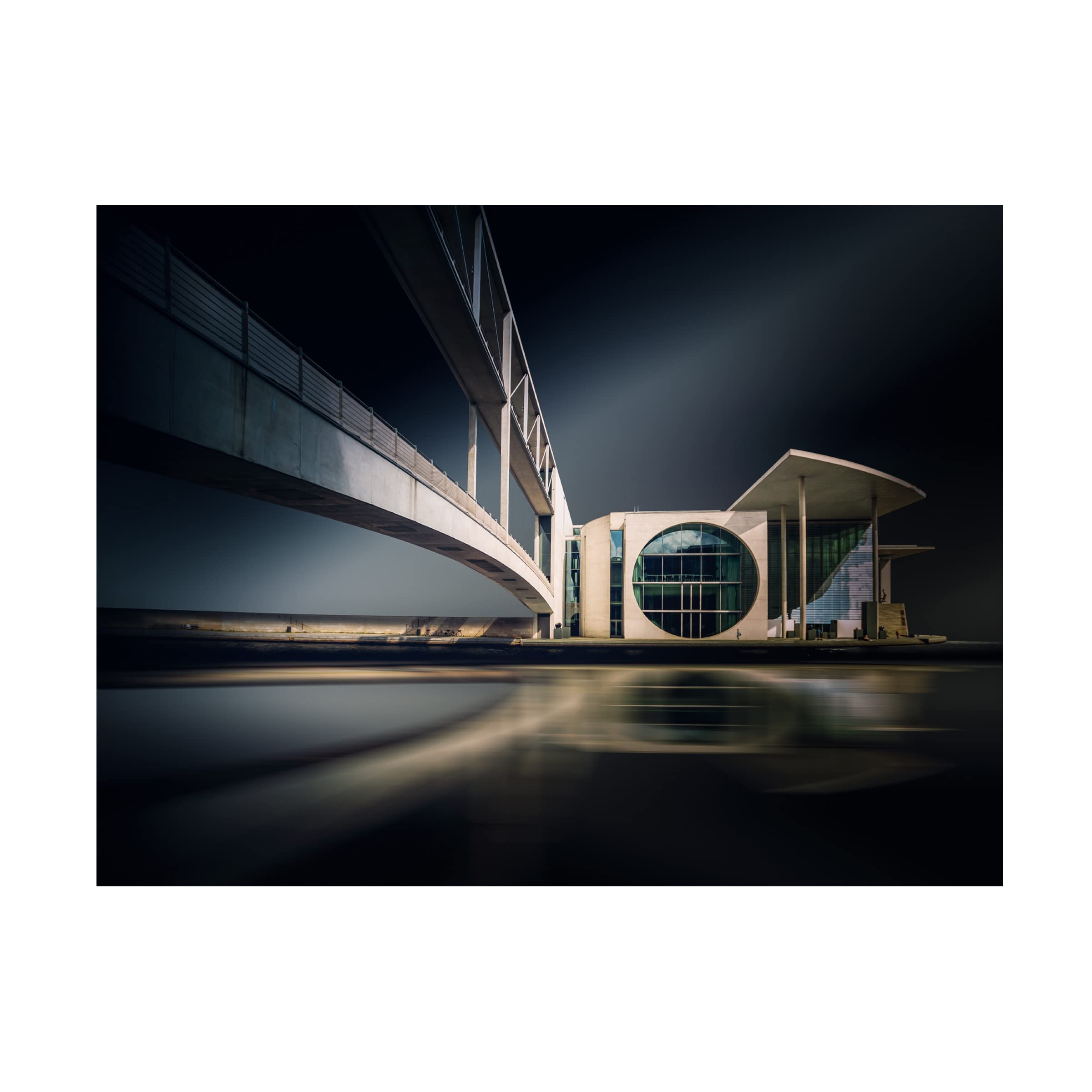 Trademark Fine Art 'Bridge' Canvas Print by Jorg Vollrath - Stunning Landscape Wall Art for Living Room, Bedroom & Office Decor