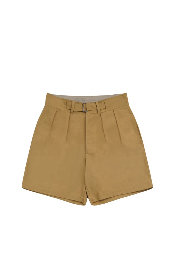 WW2 German Luftwaffe DAK Tropical Afrikakorps Sand Short Pants - Authentic WWII Military Replica for Collectors & Reenactment | Perfect for Historical Events, Cosplay & Display