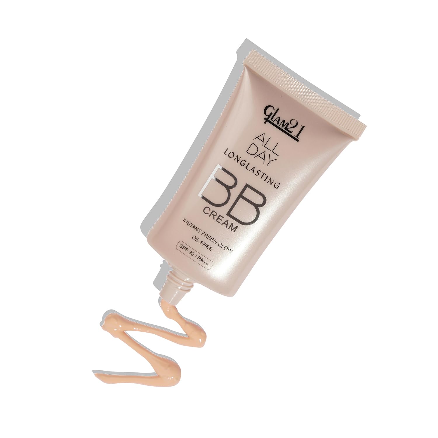 Glam 21 BB Cream SPF 30 - Oil Free, Long Lasting & Lightweight Face Makeup with Sun Protection | Non Greasy Creamy Texture for All Skin Types | Perfect for Daily Wear, Work & Outdoor Activities (40g, Shade-01)