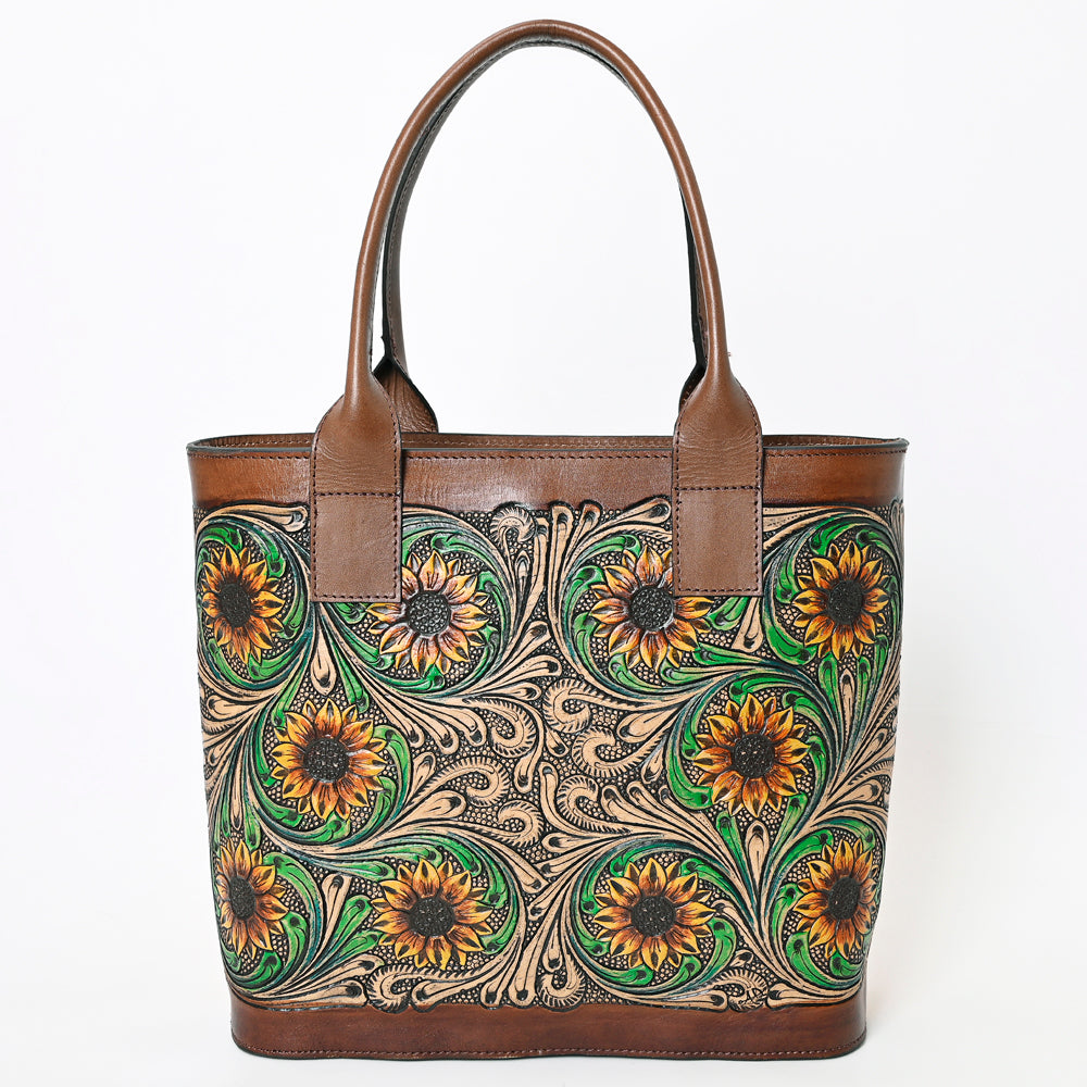 American Darling Hand-Tooled Genuine Leather Women's Western Handbag Purse - Stylish Cowgirl Bag for Rodeo, Country Music Festivals & Everyday Use