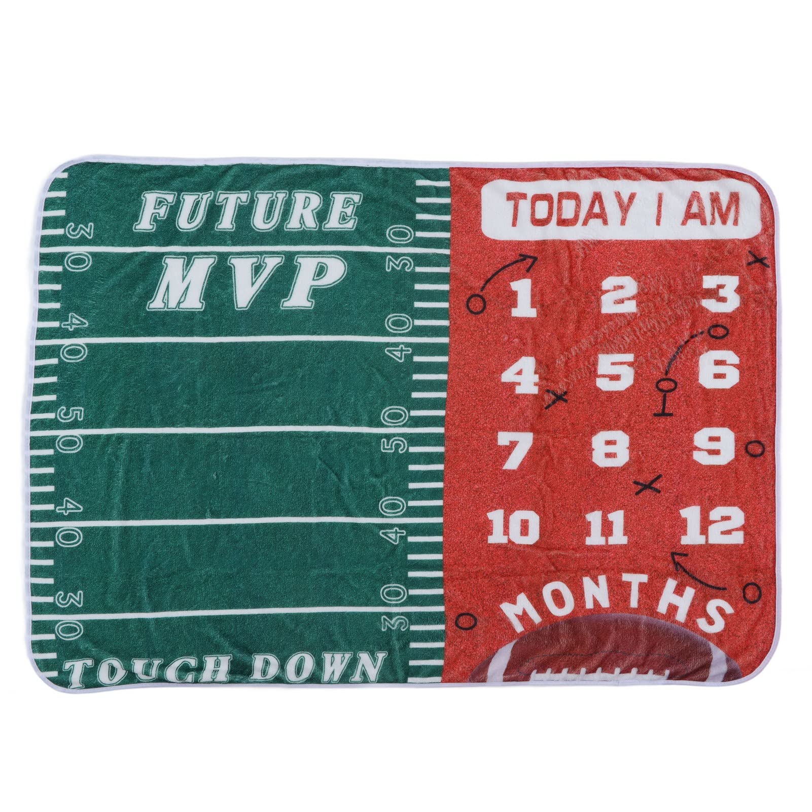 DERCLIVE Baby Milestone Blanket - Soft Newborn Photography Props for Monthly Photos