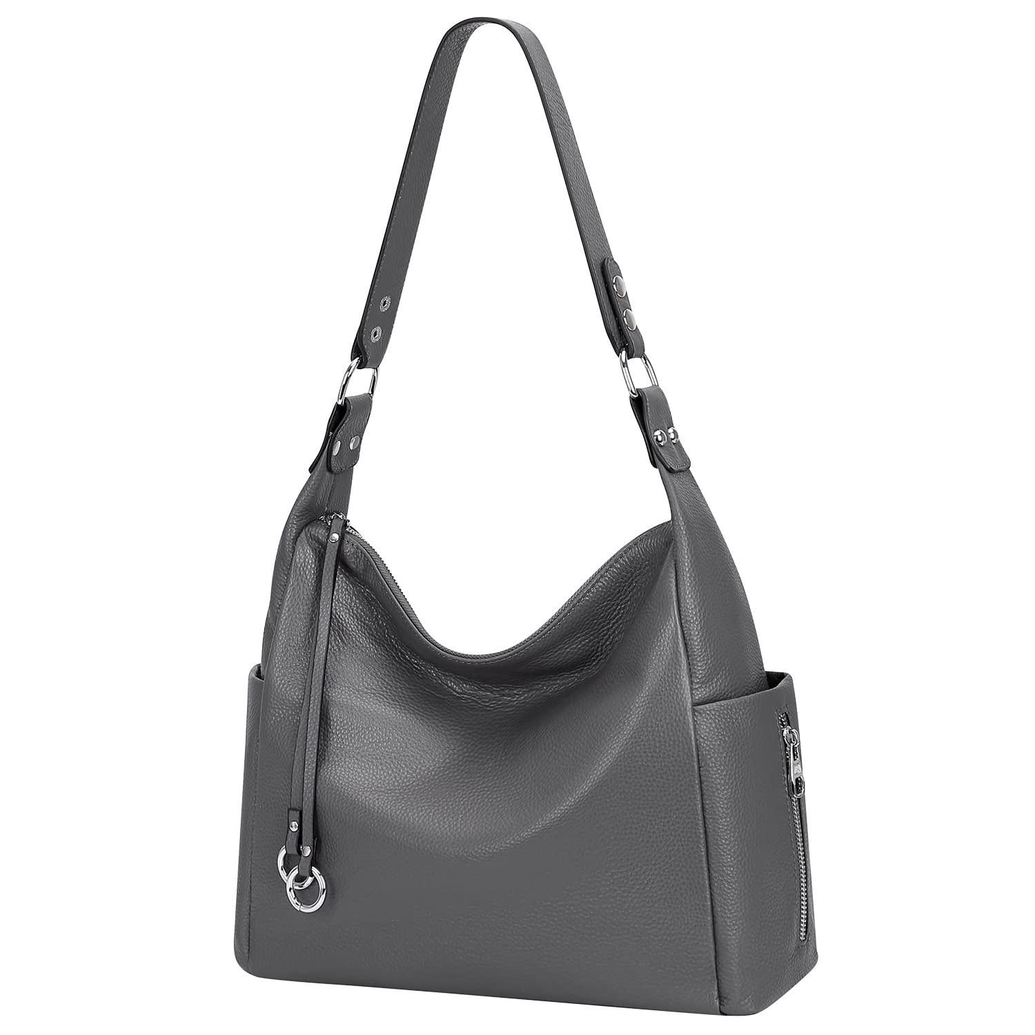Genuine Leather Hobo Shoulder Bag for Women - Crossbody Purse with Adjustable Strap - Perfect for Work, Travel & Everyday Use