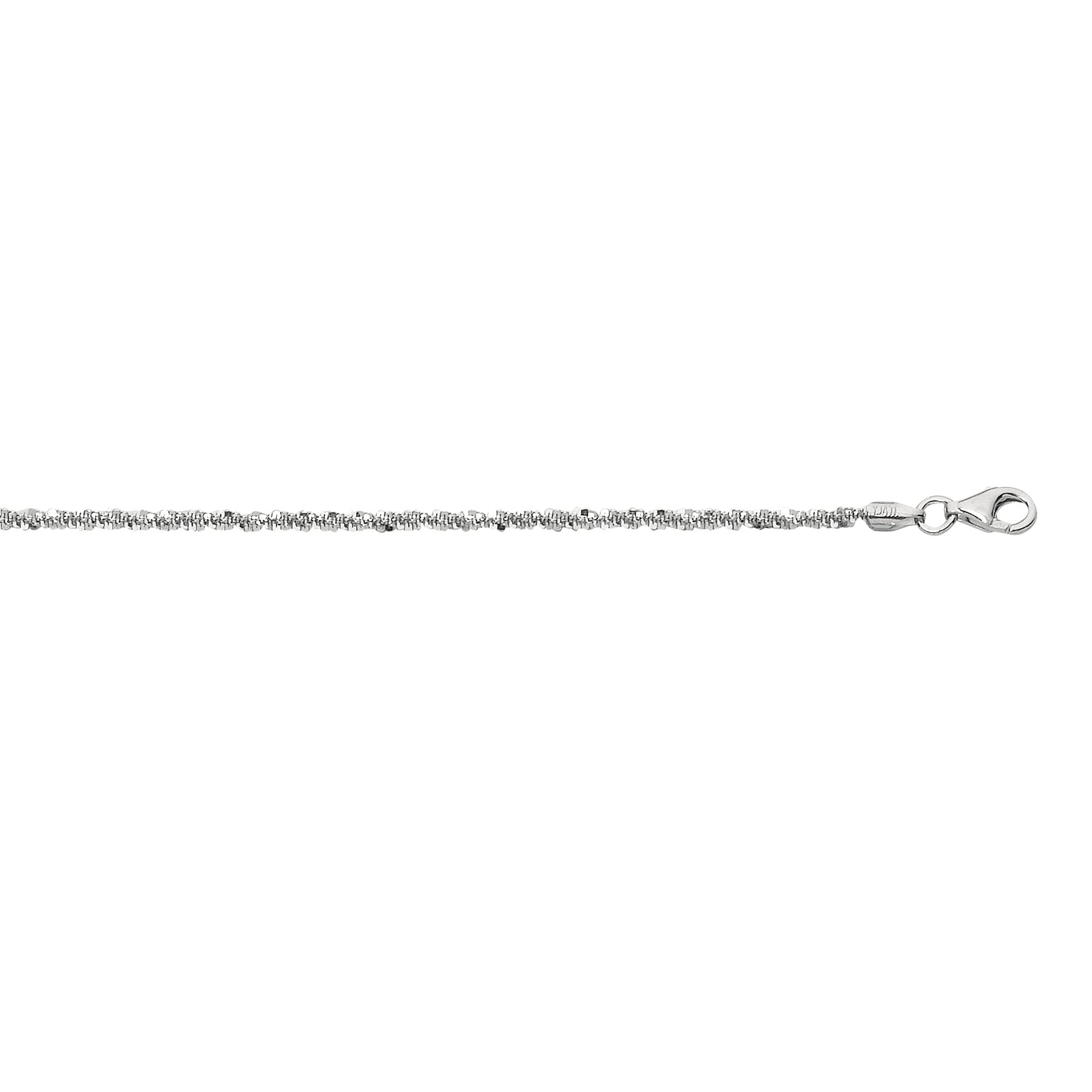Elegant Sterling Silver Diamond Cut Rhodium Plated Ladies Anklet with Lobster Clasp - 11 Inch, 1.5mm White Ankle Chain | Perfect for Beach Weddings, Summer Outfits & Everyday Glam