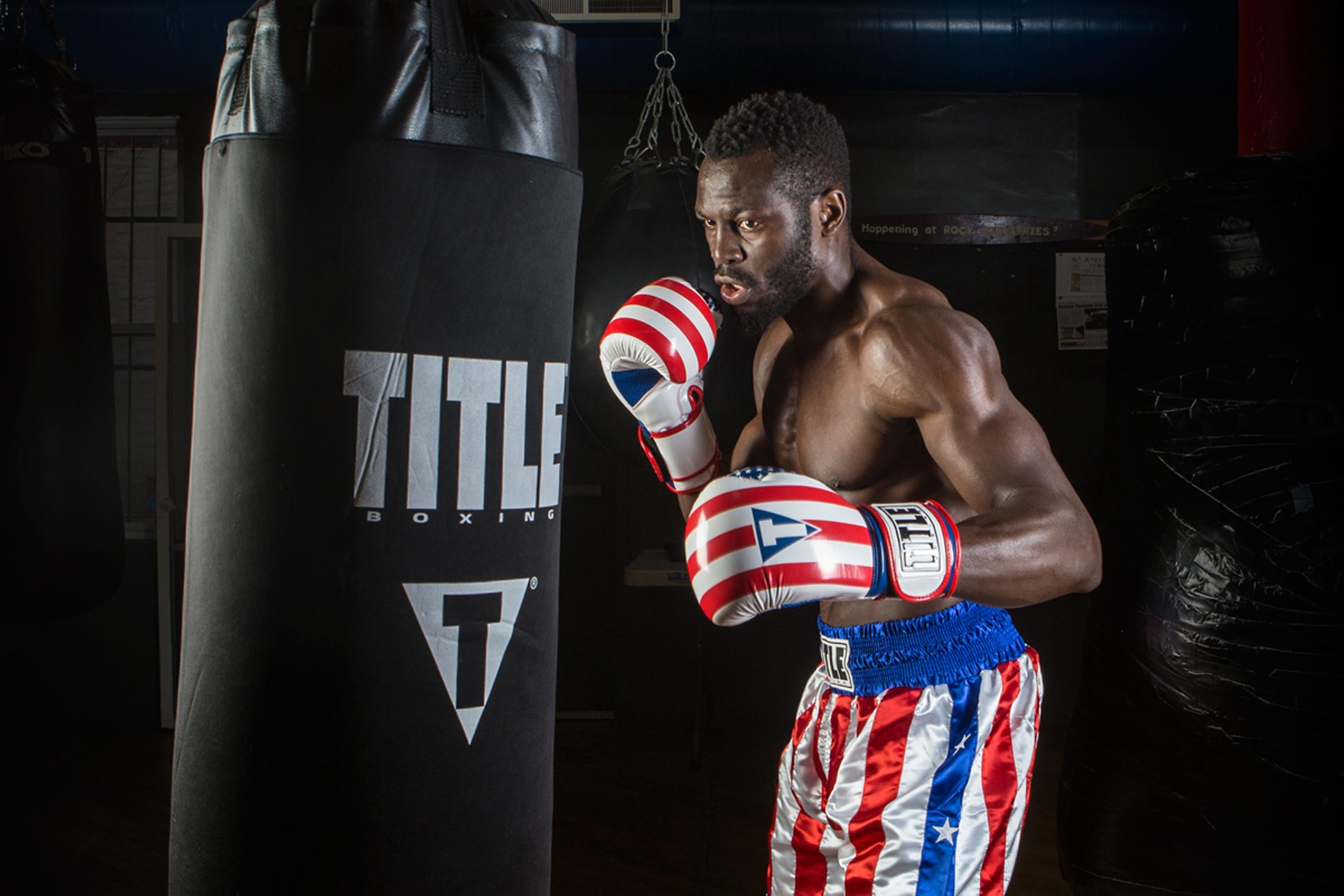 TITLE Boxing Infused Foam Combat USA Training Boxing Gloves - Premium MMA & Kickboxing Gloves for Men & Women - Perfect for Sparring, Bag Work & Fitness Training