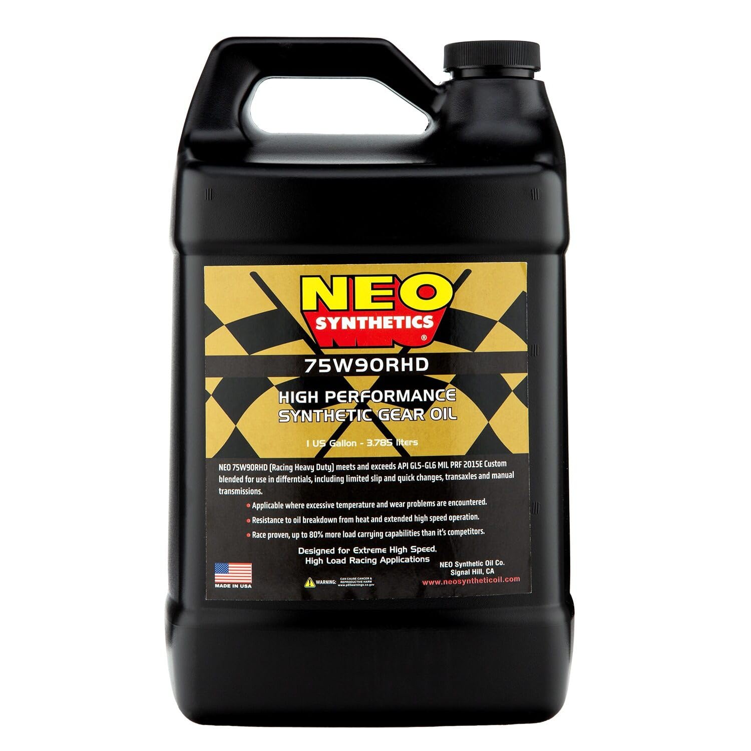75W90 RHD Gear Oil - 1 Gallon (9 lbs) - High Performance Manual Transmission & Differential Fluid for Trucks, SUVs, and Off-Road Vehicles