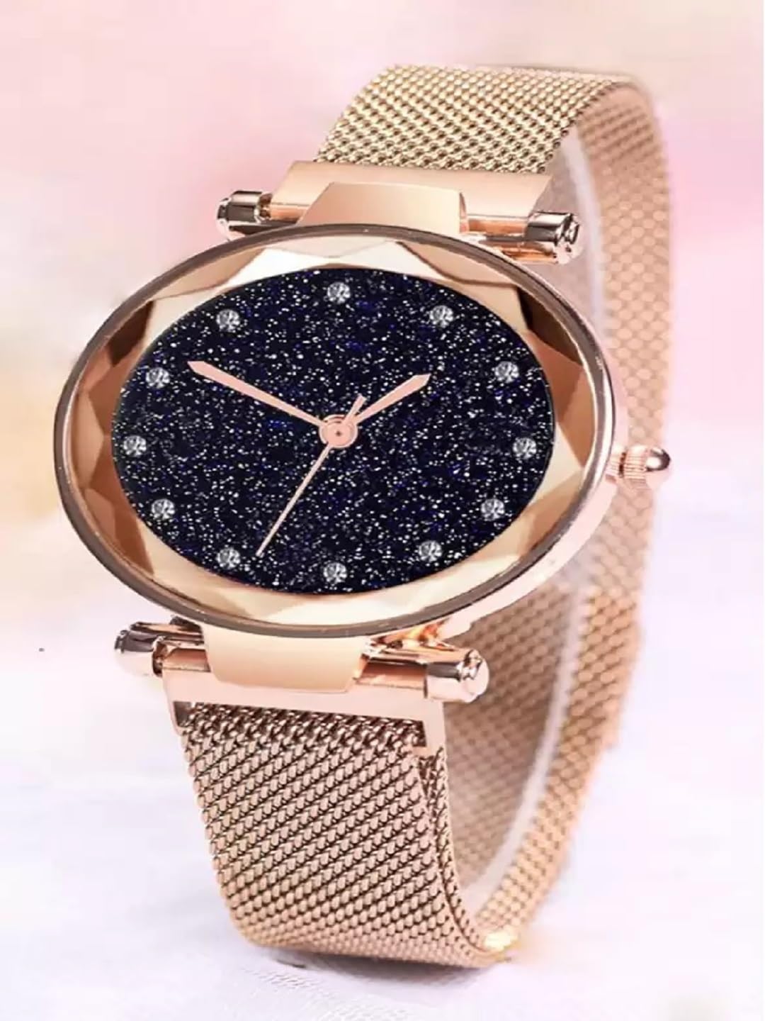 Elegant Analog Magnetic Strap Watch for Women & Girls - SR-821 AT-8211 (Pack of 1) | Perfect for Everyday Wear, Office, and Casual Outings