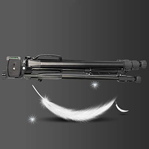 Eighosee 55 Inch/140cm Camera Tripod with Phone Holder & Carry Bag - Heavy Duty 3KG Max Load for DSLR, Smartphone, Live Streaming, YouTube Videos & Photography
