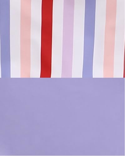 Purple Stripe Swimsuit
