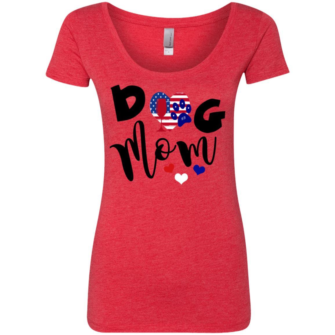 WineyBitches.Co Women's Tri-Blend Scoop Neck T-Shirt - Soft Comfortable Casual Tee for Everyday Wear, Lounge & Outings