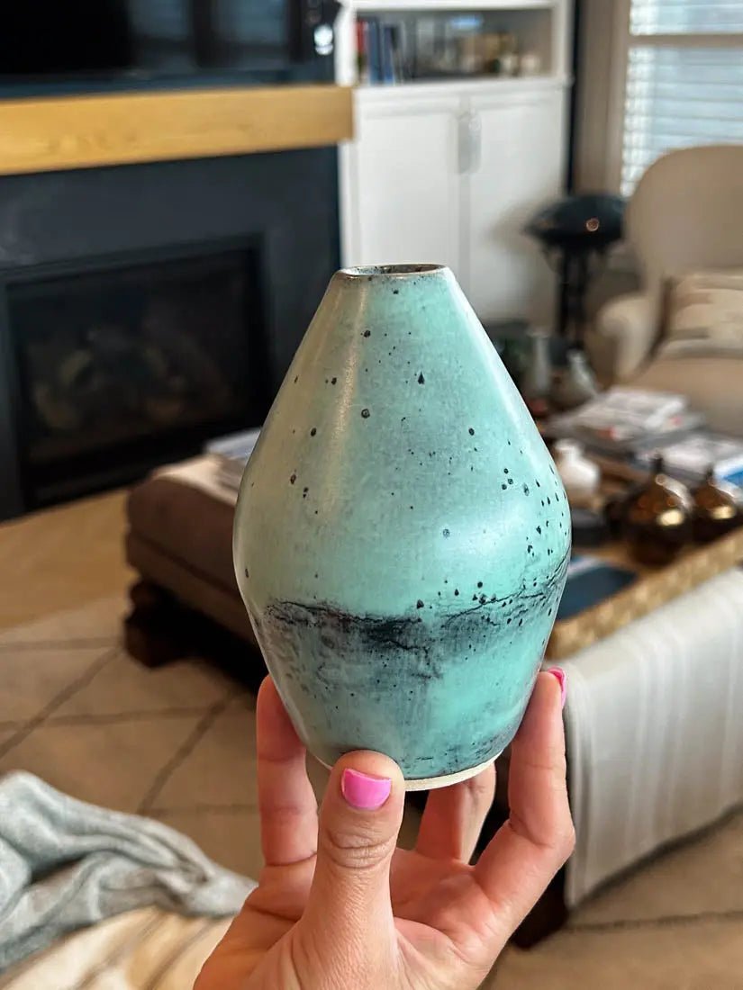 Handmade Stoneware Vase - Ceramic Flower Pot #116 of 162 Collection for Home Decor | Perfect for Indoor Plants, Floral Arrangements & Boho Chic Interior Design