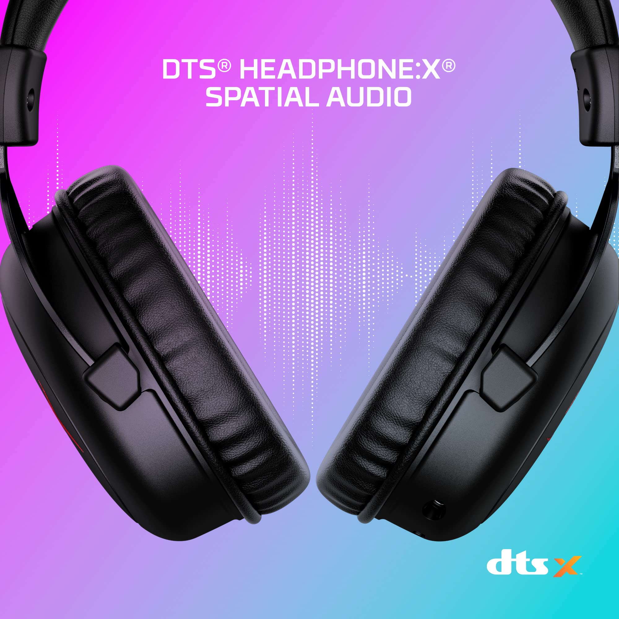 HyperX Cloud II Core Wireless Gaming Headset for PC - DTS Headphone X Spatial Audio, Detachable Noise Cancelling Mic, Memory Foam Ear Cushions (Renewed, Black) - Perfect for Competitive Gaming & Streaming