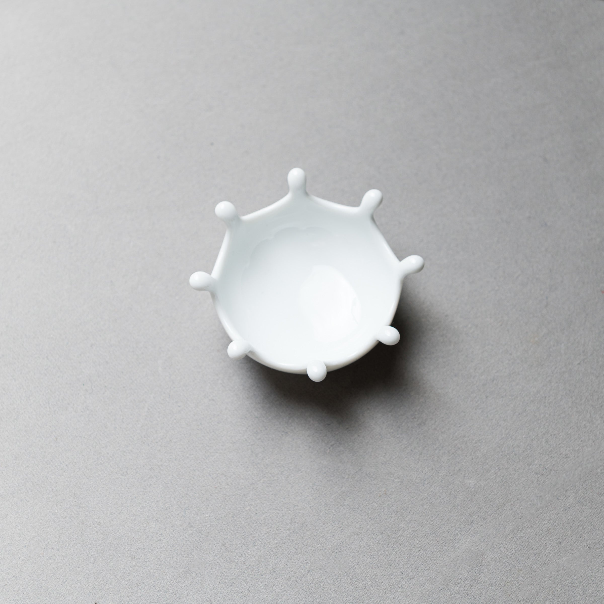 Ceramic Milk Splash Sugar Bowl - 7.5cm Tea Bag Holder & Accessories Bowl - Perfect for Coffee, Tea, and Dessert Serving at Home or Cafe
