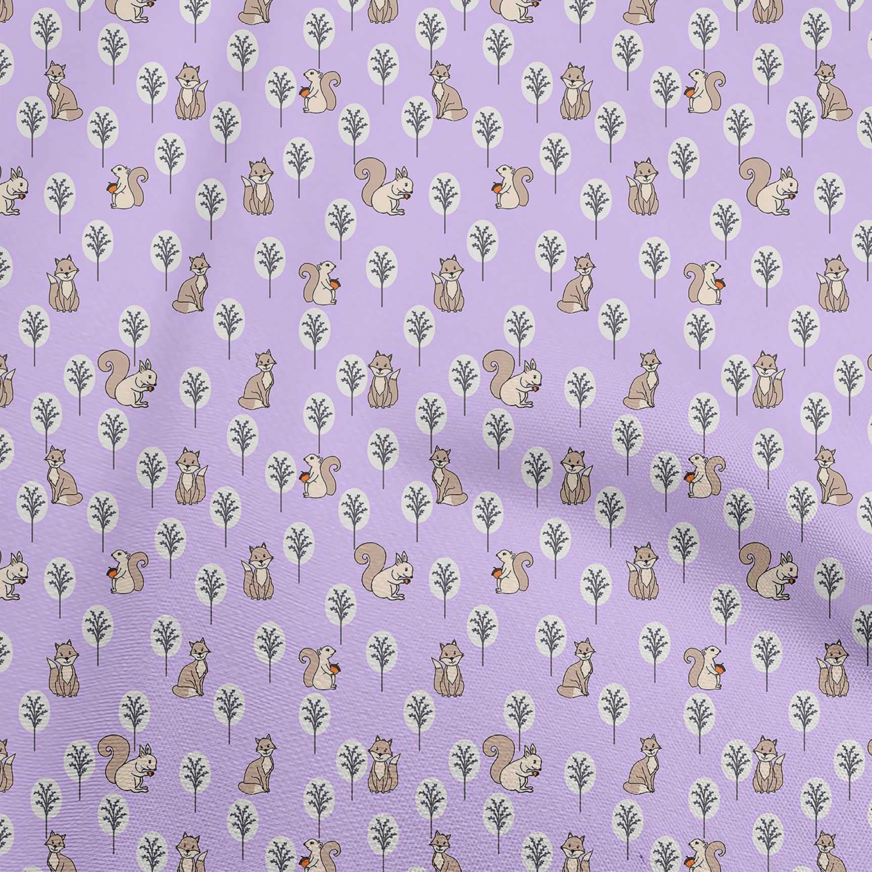 oneOone Velvet Purple Fabric for Animal Sewing - 58 Inch Wide Printed DIY Clothing Material by The Yard | Perfect for Costumes, Plush Toys & Home Decor Projects