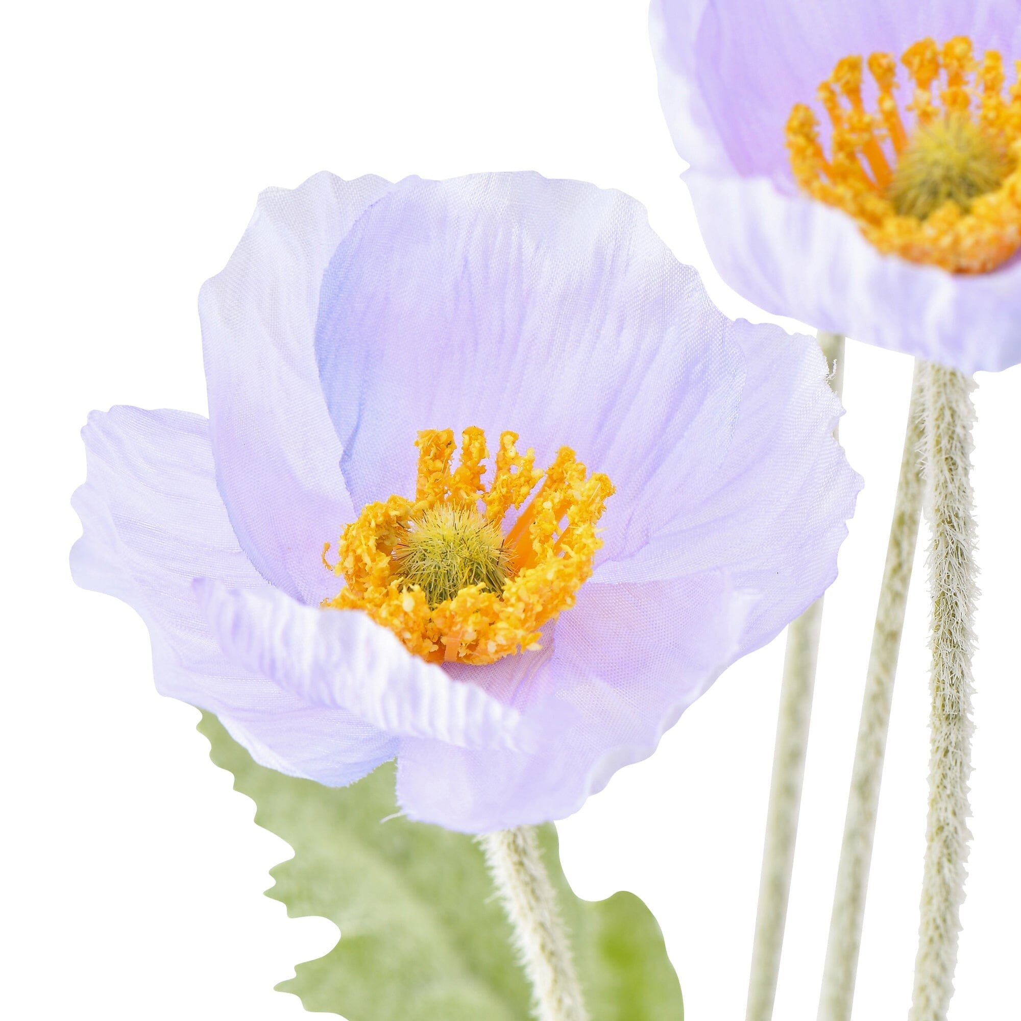 Art Flower Poppy S Purple - Handmade Silk Poppy Flower Bouquet for Home Decor, Wedding Centerpieces & Floral Arrangements