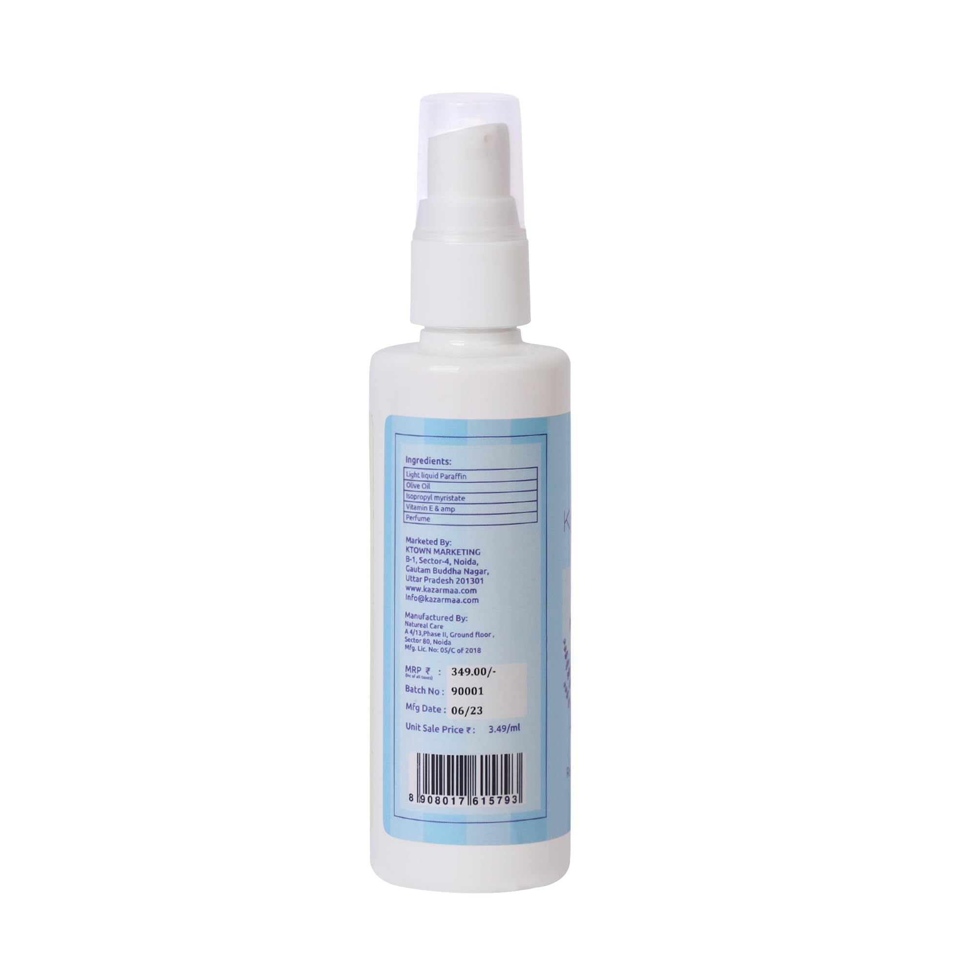 Kazarmaa Lavender Body Massage Oil - 100% Natural Lavender Essential Oil for Relaxation, Pain Relief & Better Sleep - Soothes Joint & Muscle Pain - 100ml - Perfect for Aromatherapy, Spa & Home Relaxation