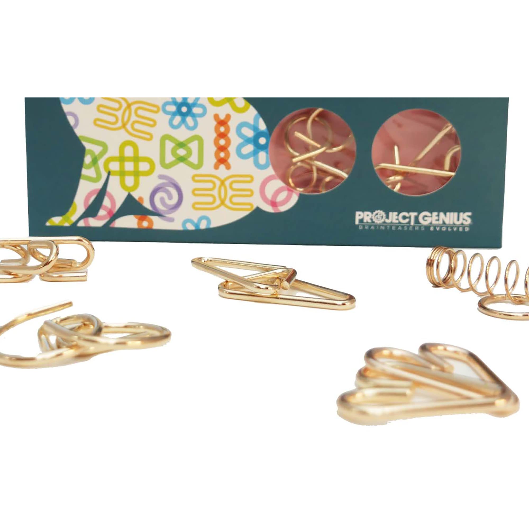 Project Genius Bunny Stumpers Easter Puzzle Pack - 12 Metal Brain Teaser Games for Kids & Adults - Perfect Easter Basket Stuffers & Party Favors - Great for Family Game Nights, Classroom Activities & Travel Entertainment