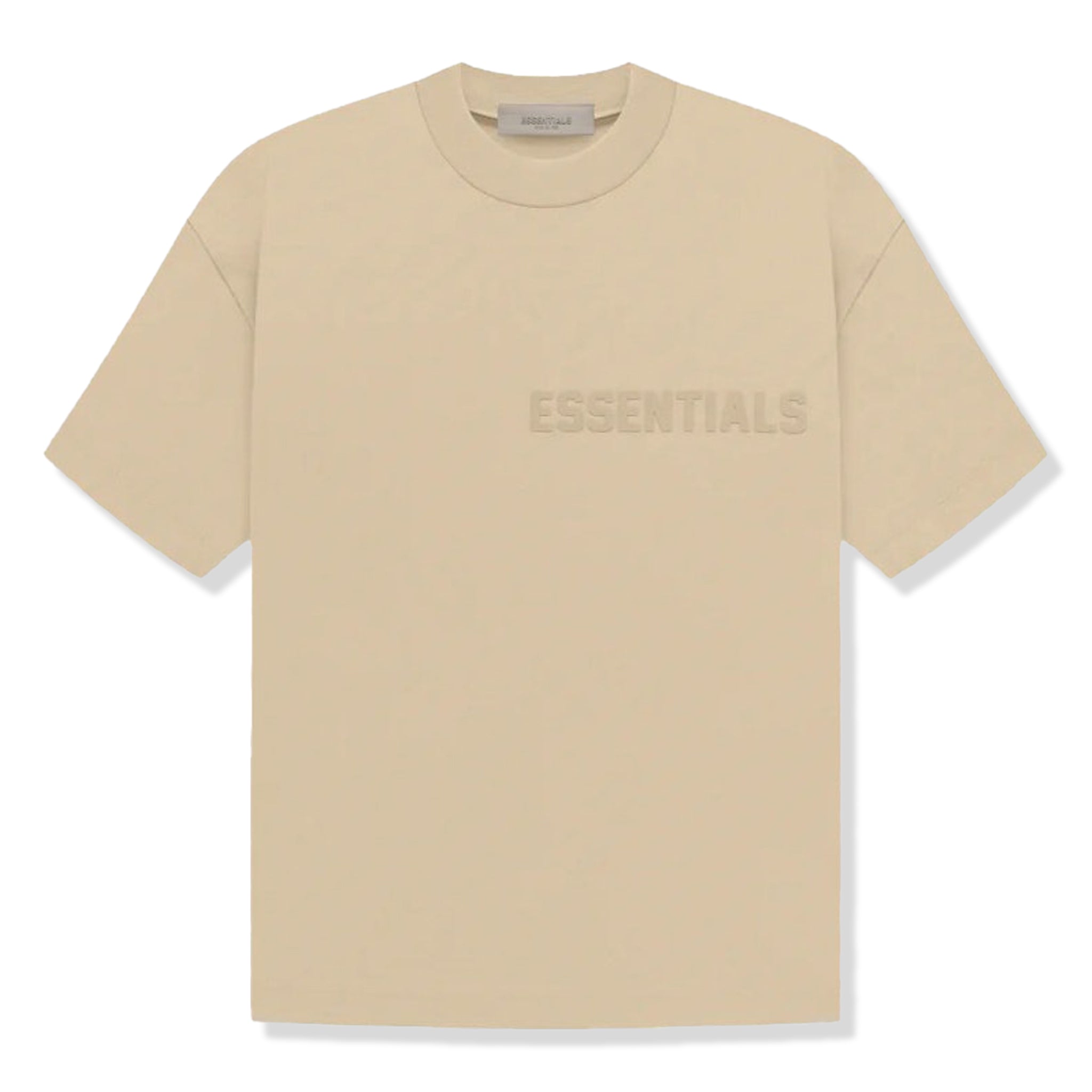 Fear of God Essentials Sand T-Shirt for Men (SS23 Collection) - Comfortable Cotton Tee for Casual Wear, Street Style & Everyday Outfits