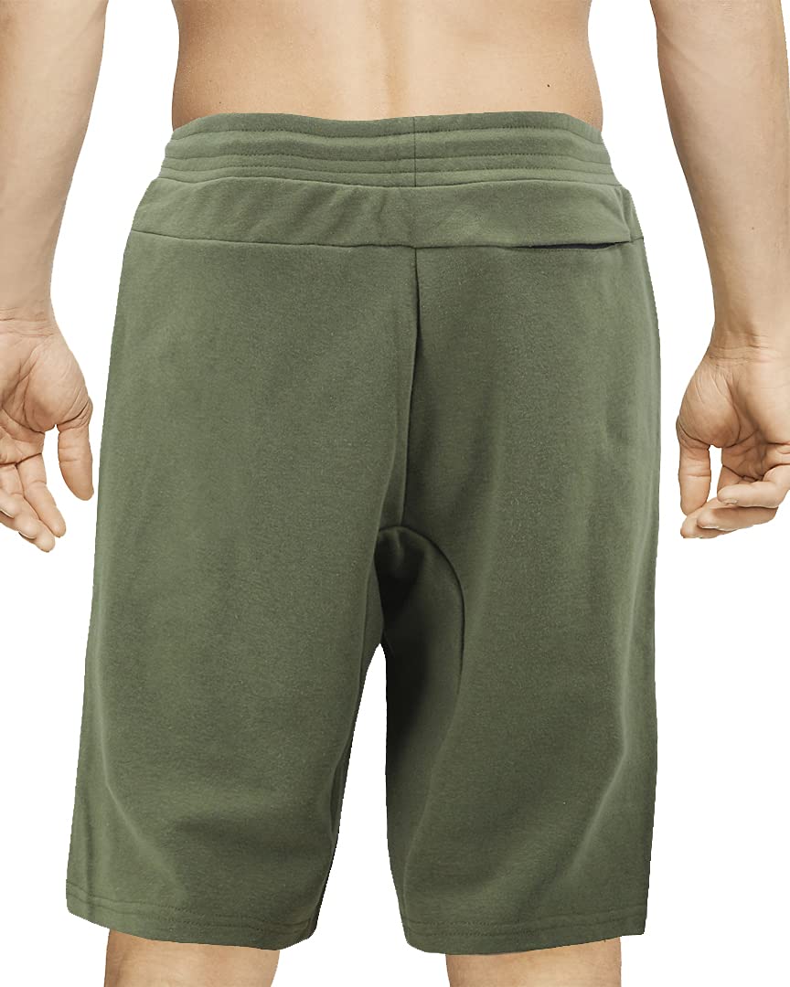 VKWear Men's Fleece Athletic Shorts with Drawstring Waist & Zippered Pockets - Comfortable Workout, Running, Gym & Lounge Sweatpants for Active Men