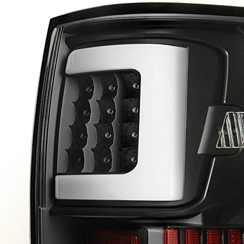 AKKON Black LED Headlights & Tail Lights for 2007-2013 Toyota Tundra - Direct Replacement with C-Tube Design - Perfect for Night Driving & Enhanced Visibility