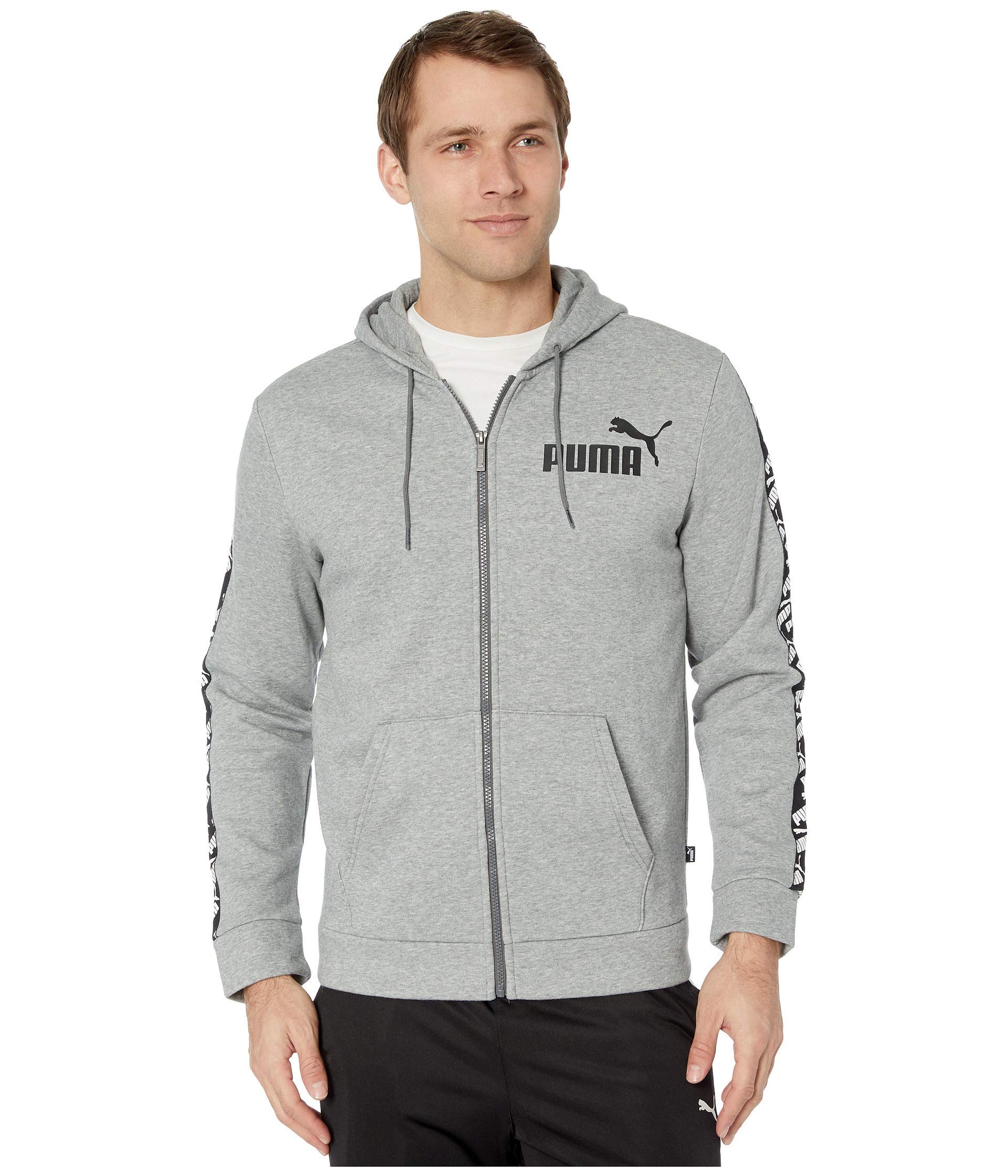 PUMA Men's Amplified Hooded Fleece Jacket - Lightweight Warm Winter Coat for Running, Hiking & Outdoor Activities