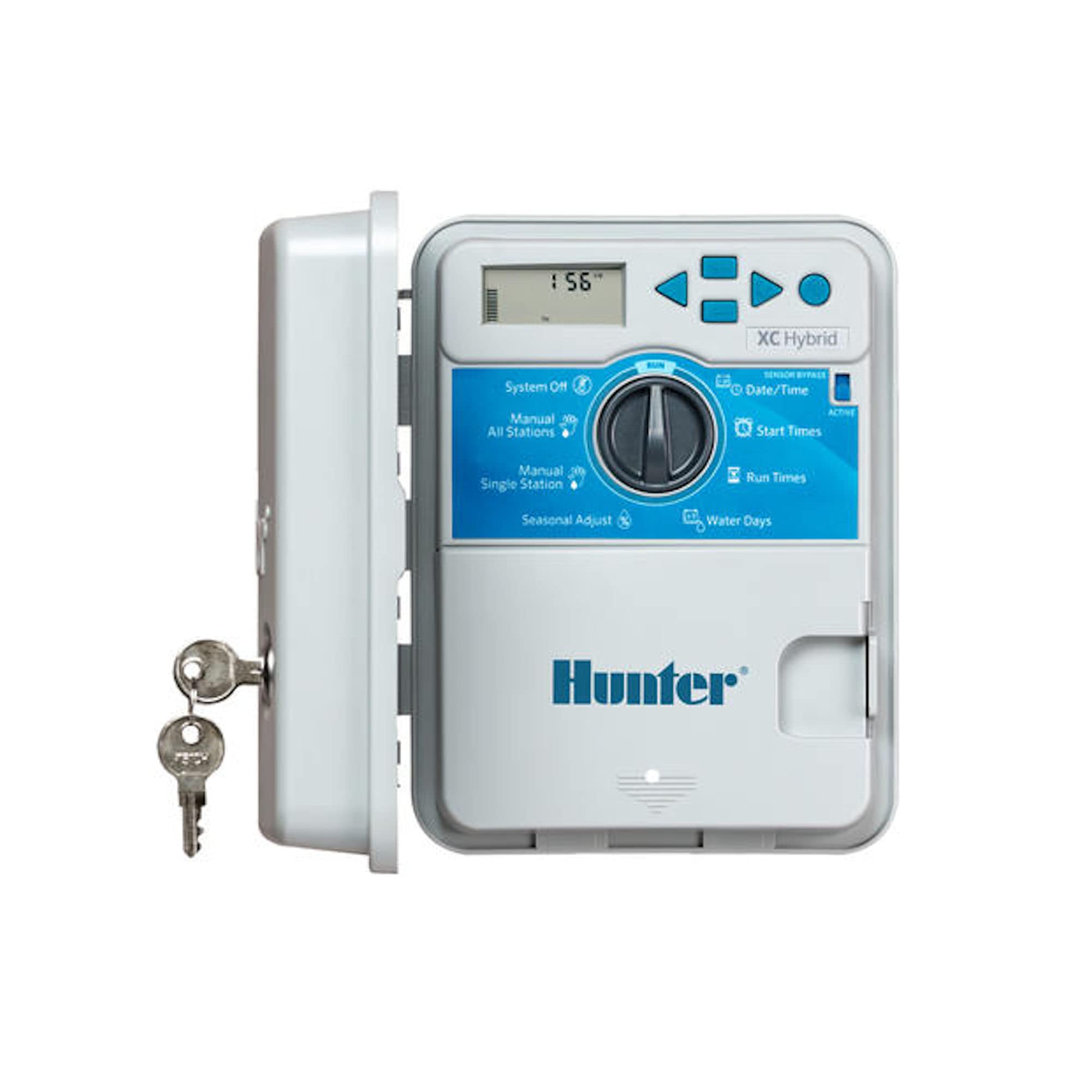 Hunter XCH1200 X-Core Hybrid 12-Station Smart Sprinkler Controller - Indoor/Outdoor Water Timer for Lawn & Garden Irrigation System - Perfect for Residential & Commercial Landscaping