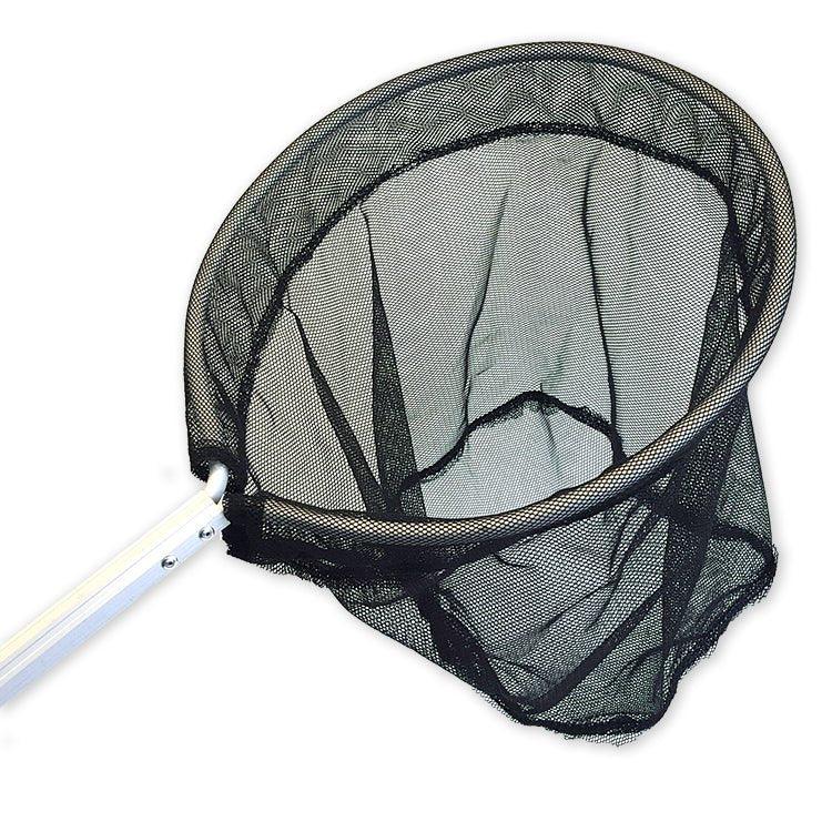 Premium Circular Black Pond Fish Catch Net with 93cm Handle - Ideal for Koi, Goldfish & Aquatic Plant Maintenance in Garden Ponds