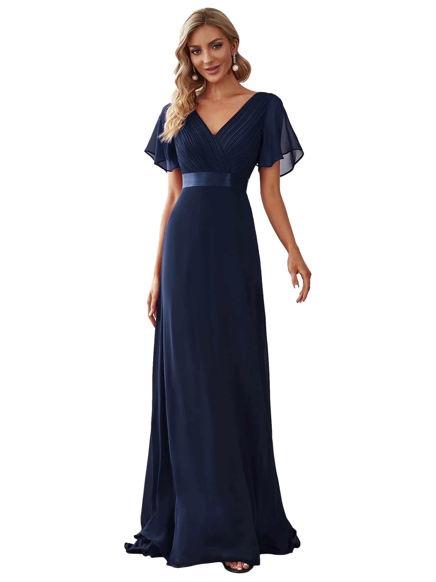 Elegant Chiffon Formal Evening Gowns for Women - Alisapan 98901 - Perfect for Prom, Wedding Guest & Cocktail Party Dresses