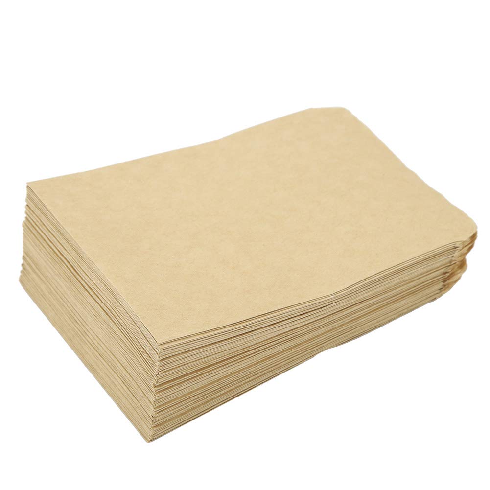100PCS Kraft Seed Envelopes - Small Coin & Paper Envelopes (6x11 Inches) with Self-Adhesive Seal for Gardening, Coin Storage, Wedding Favors & Craft Projects