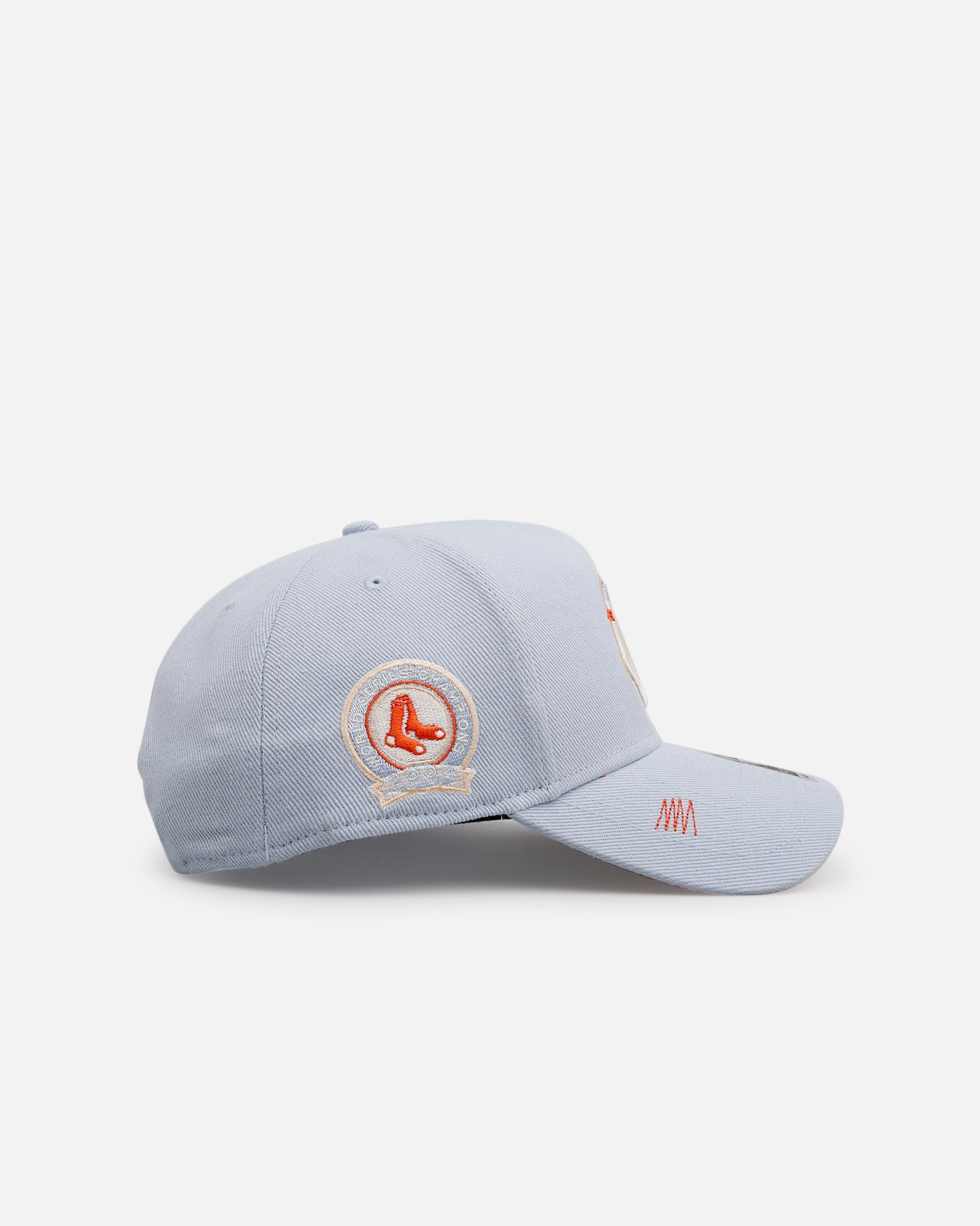 47 Brand Boston Red Sox 'Overstitch' 47 Offside Snapback Hat - Light Blue Adjustable Baseball Cap for Men & Women - Perfect for Games, Fan Gear & Streetwear Fashion