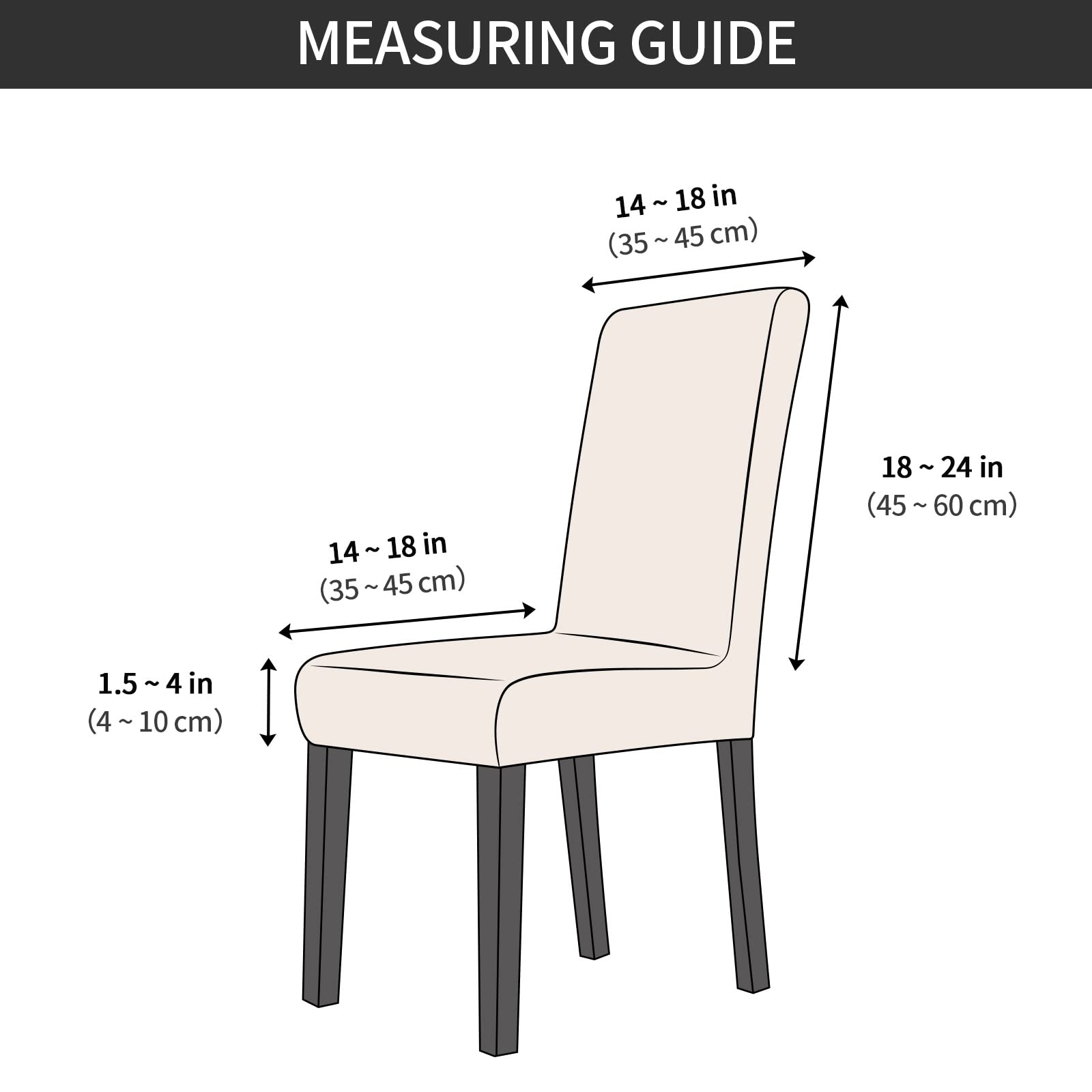 Gibelle Stretch Parsons Chair Covers Set of 12 - Universal Washable Dining Chair Slipcovers for Kitchen, Restaurant, Wedding & Events - Yellow Seat Protectors | Perfect for Home Dining Rooms, Banquet Halls & Party Decorations