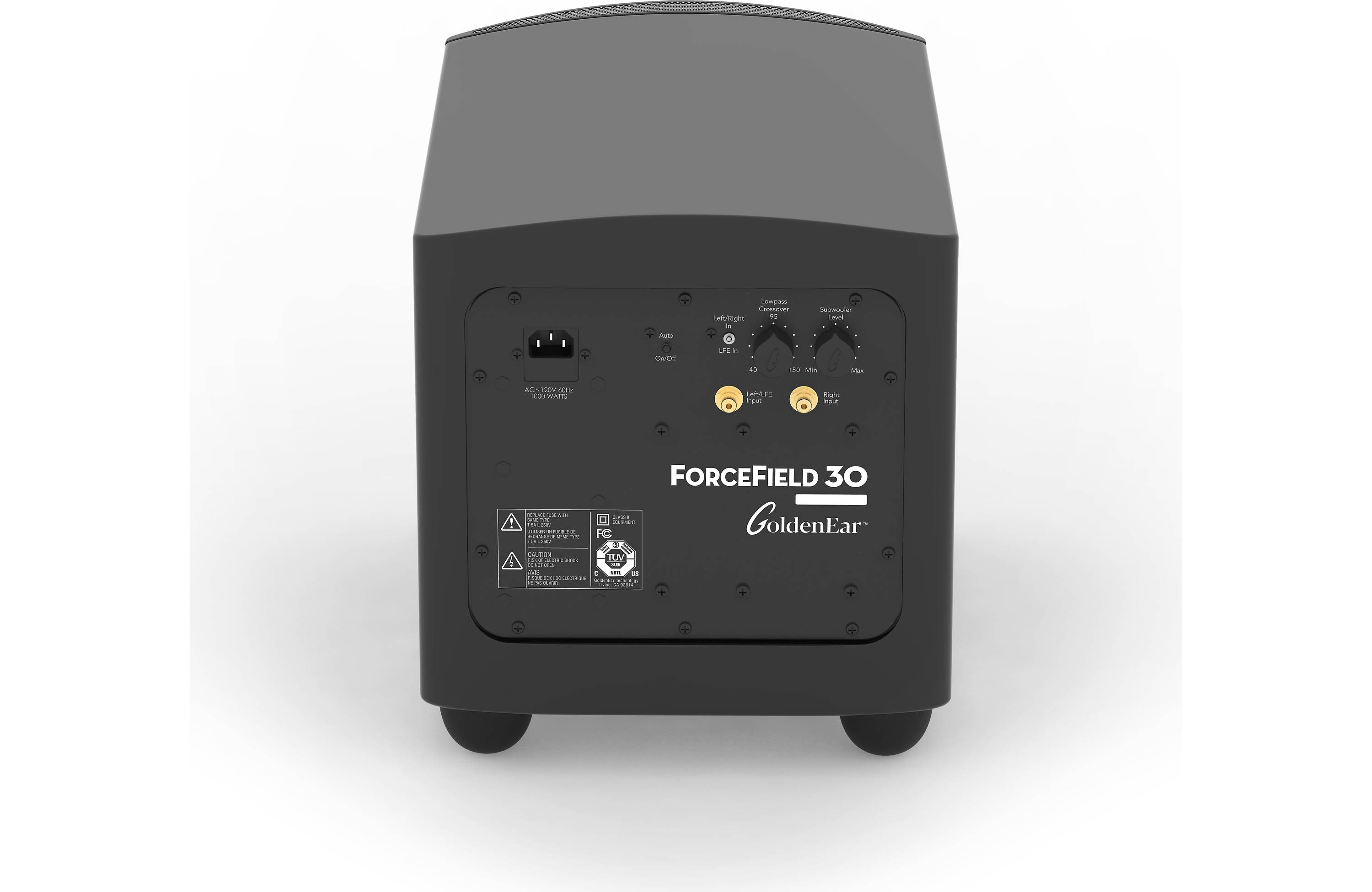 GoldenEar ForceField 30 Ultra Compact Extended Response Subwoofer - Powerful Bass for Home Theater & Music Listening - Perfect for Movie Nights & Gaming Setup