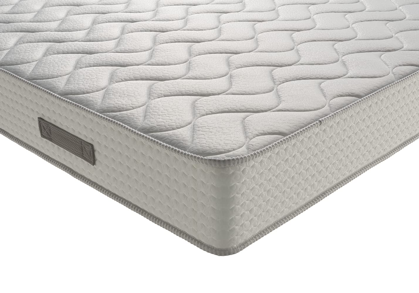 Evergreenweb – Single Bed with Removable Bed Frame – Orthopedic Mattress with Slatted Base & Included Cushions – Brown Quilted Fabric – Right-Sided Headboard – Made in Italy – Duplex – Perfect for Small Spaces, Guest Rooms & Modern Apartments