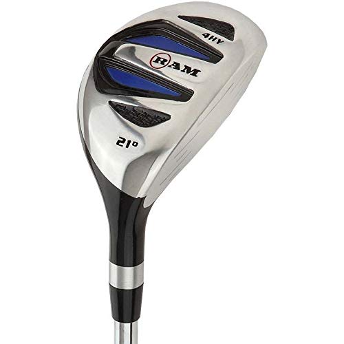 Ram Golf EZ3 Men's Right Hand Iron Set 5-6-7-8-9-PW with Free Hybrid - Perfect for Beginners and Casual Golfers on the Course