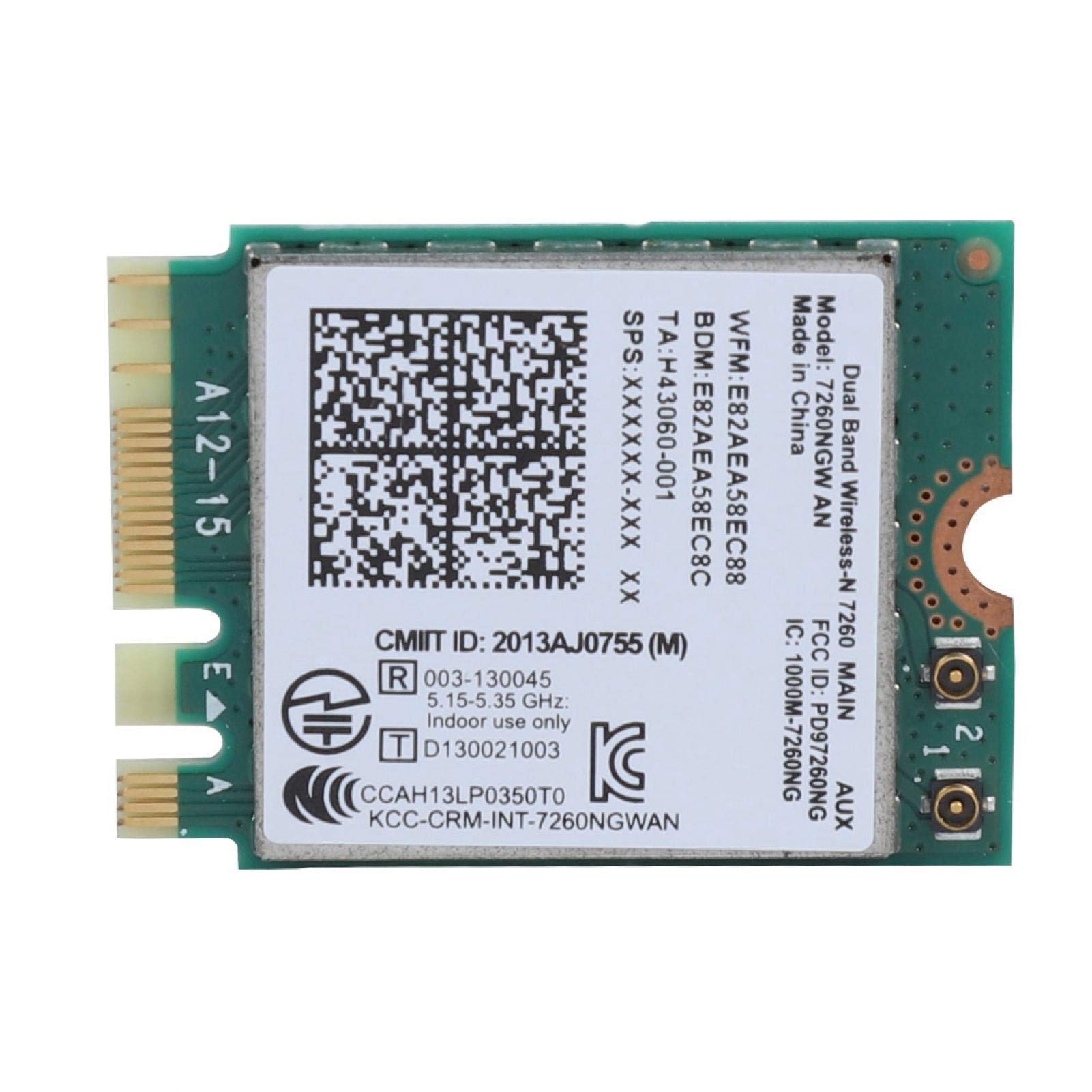 Kuuleyn Intel 7260NGW AN Dual Band 2.4G/5G WiFi Bluetooth 4.0 Wireless Network Card - Replacement for Laptops, Desktop PCs | Fast Wireless Connectivity for Gaming, Streaming & Work