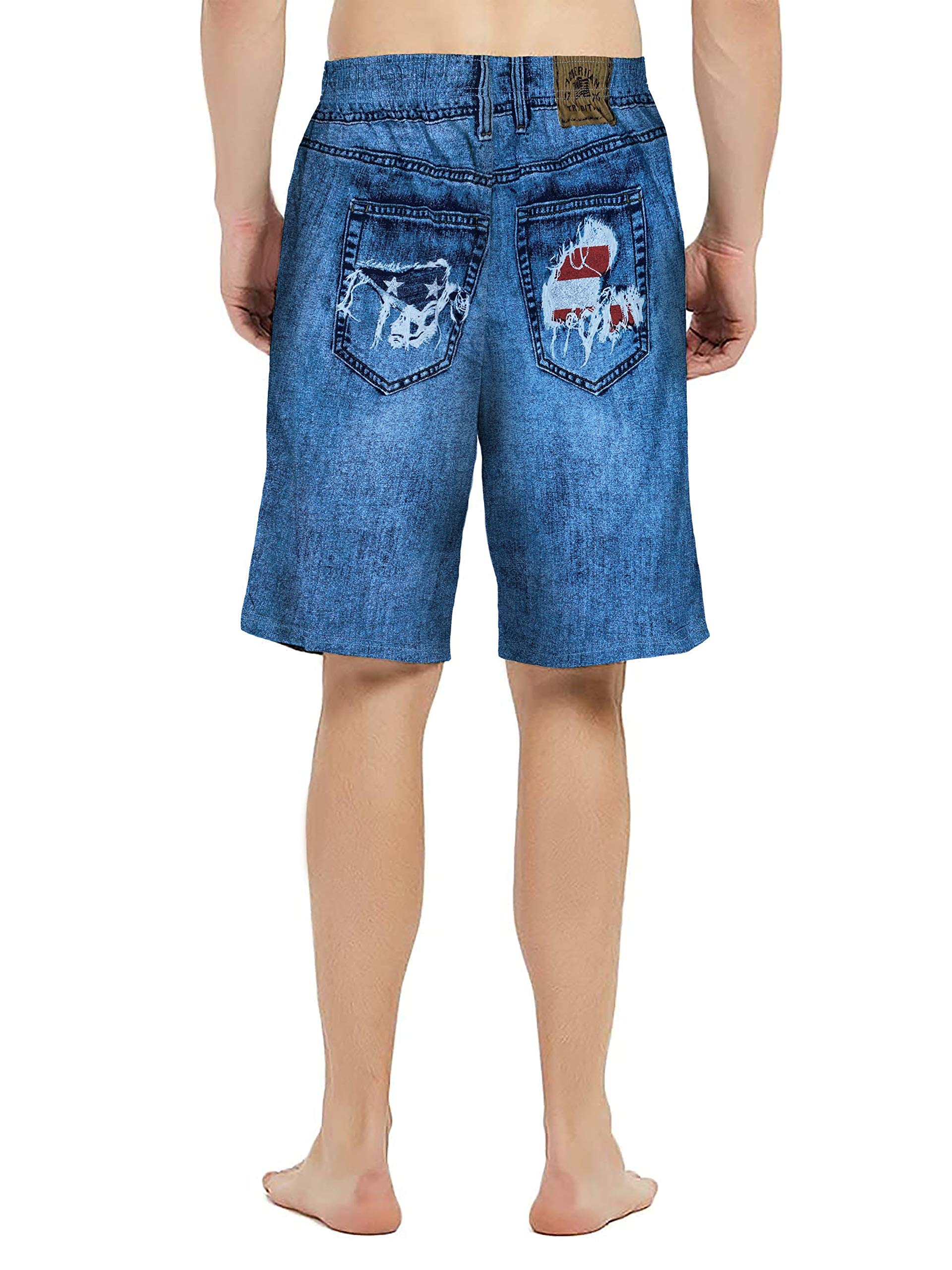 Men's Comfortable Faux Denim Pajama Pants - Soft Lounge Pants for Sleep & Relaxation at Home