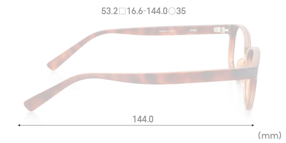 JINS Design Project x Jasper Morrison Wellington U280 387 Eyeglasses - Lightweight Titanium Frame for Men & Women - Perfect for Office, Reading & Everyday Use
