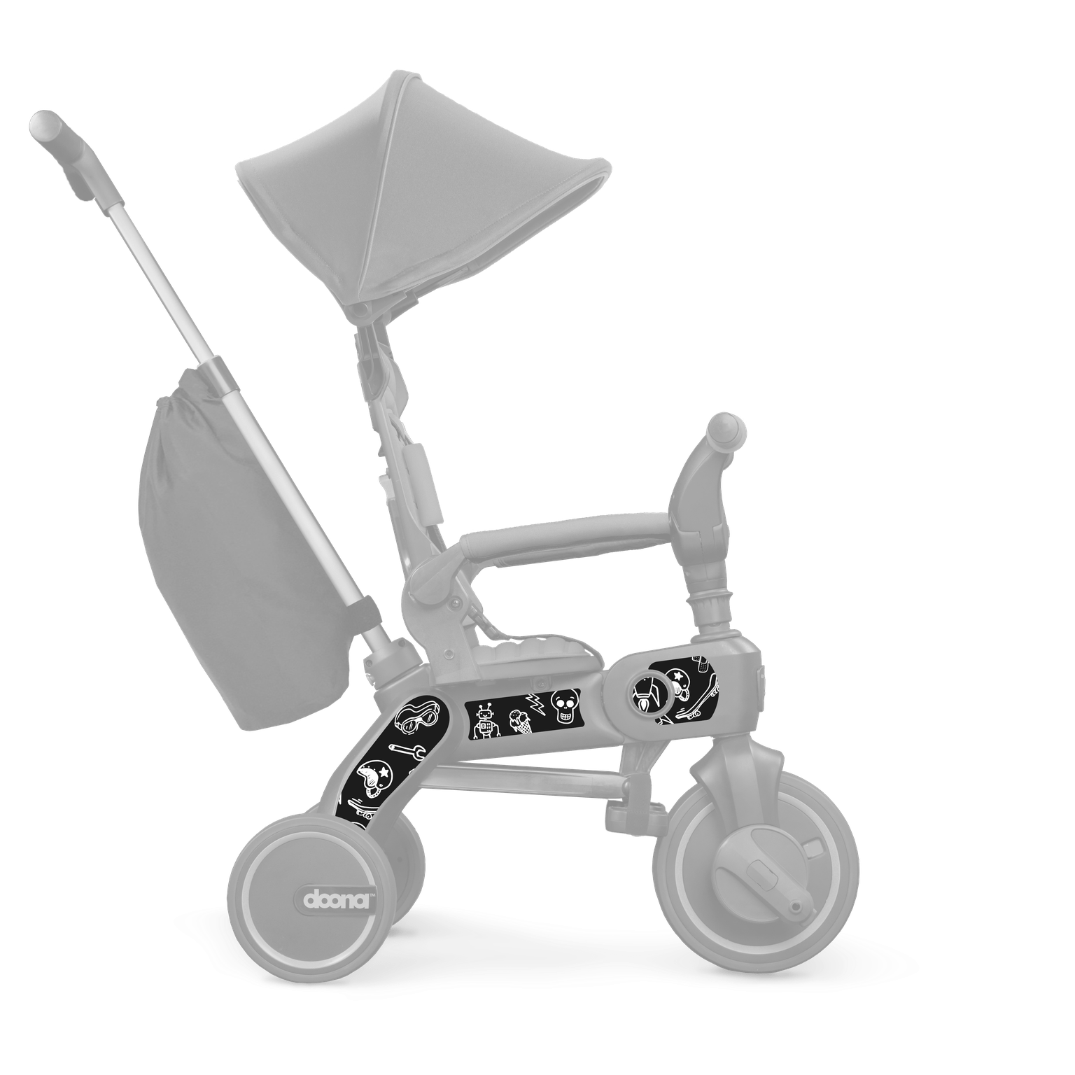 Doona Liki Trike Stickers - Decorative Vinyl Decals for Baby Stroller & Trike - Perfect for Personalizing Kids' Ride-On Toys, Strollers, and Tricycles - Indoor & Outdoor Use
