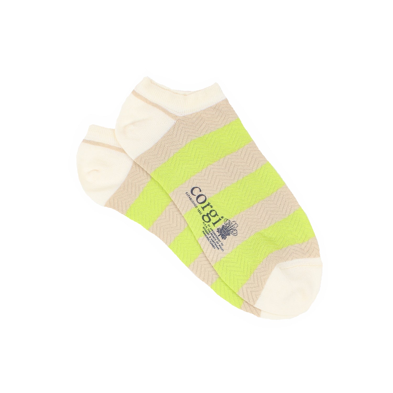Men's Neon Cotton Trainer Socks - Breathable Athletic Socks for Running, Gym & Sports | High-Performance Cushioned Workout Socks for Men