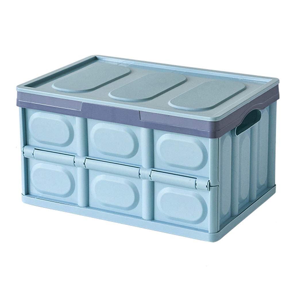 Foldable Storage Bin - Large Capacity Clothes Storage Basket for Home Organization | Perfect for Closet, Nursery, Office & Shelf Storage | X-Large Blue Fabric Storage Box