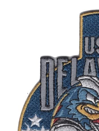 USS Delaware SSN-791 Fast Attack Submarine Embroidered Patch - Military Collectible, Navy Veteran Gift, Submarine Crew Apparel Accessory - Perfect for Jackets, Hats, Bags & Military Display Collections
