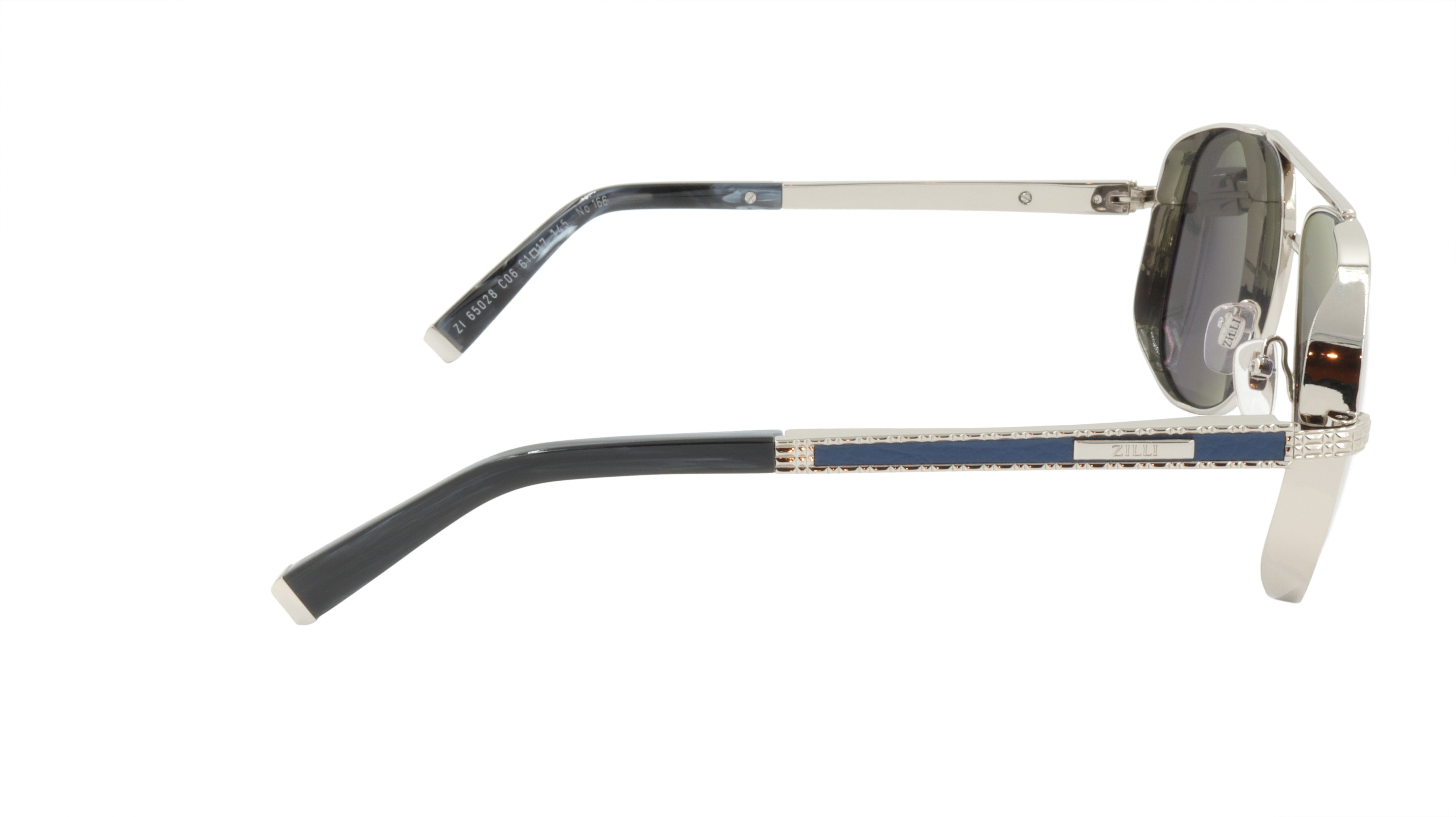 ZILLI Luxury Titanium Acetate Polarized Sunglasses - Handmade in France - Model ZI 65028 C06 - Perfect for Driving, Travel & Fashion