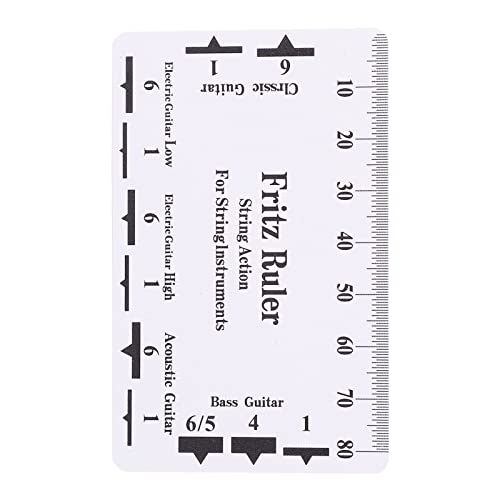 **Plastic String Height Ruler - Accurate Guitar Action Gauge for Fast String Measurement | Perfect for Guitar Setup & Maintenance**